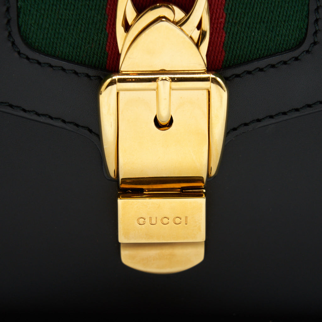 gucci-small-sylvie-shoulder-bag-black-ghw