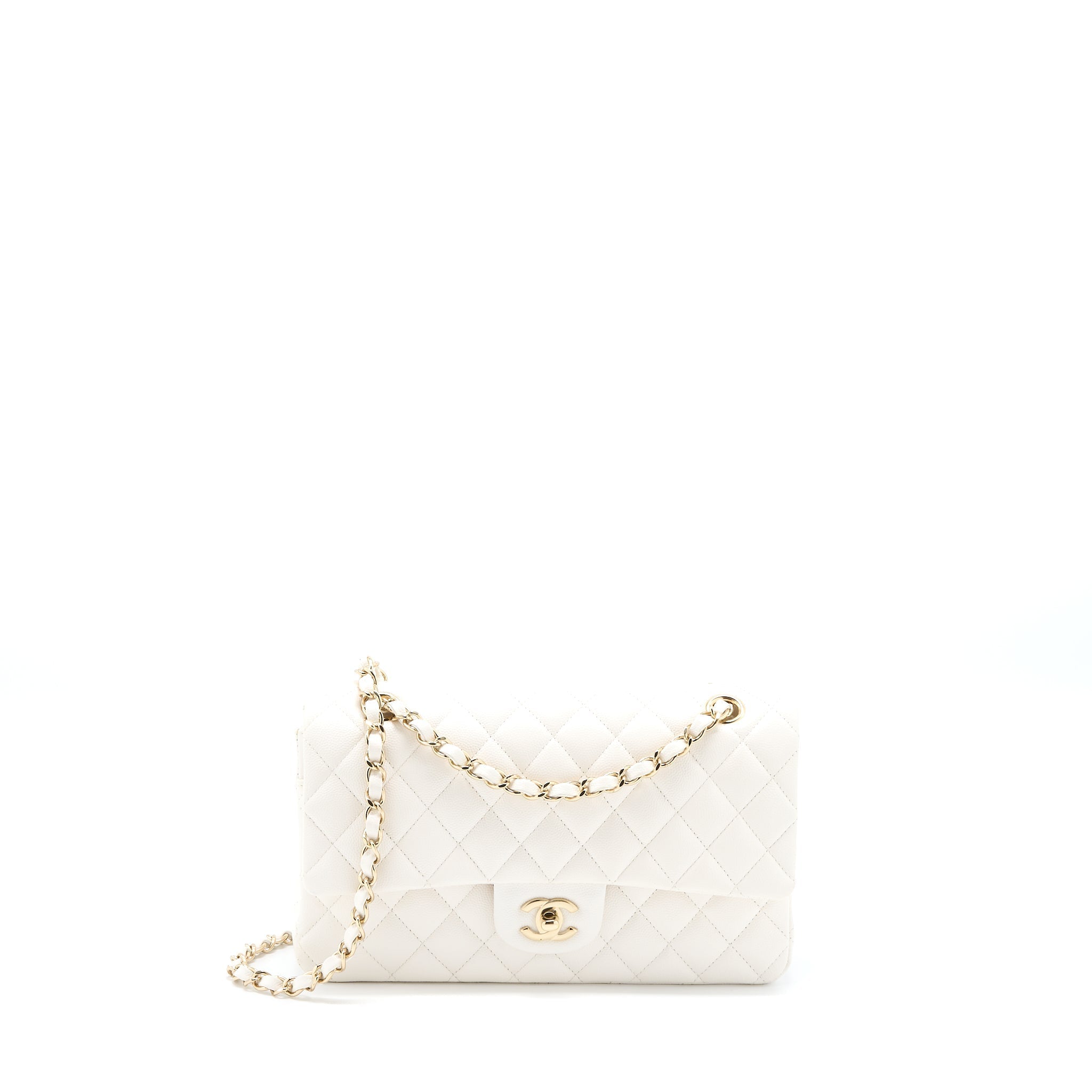 chanel-medium-classic-double-flap-bag-caviar-white-lghw