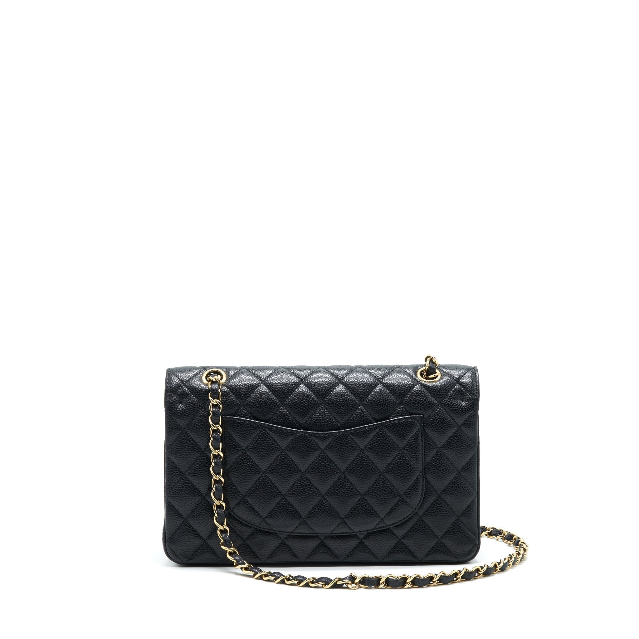 chanel-classic-double-flap-medium-25cm-caviar-black-ghw