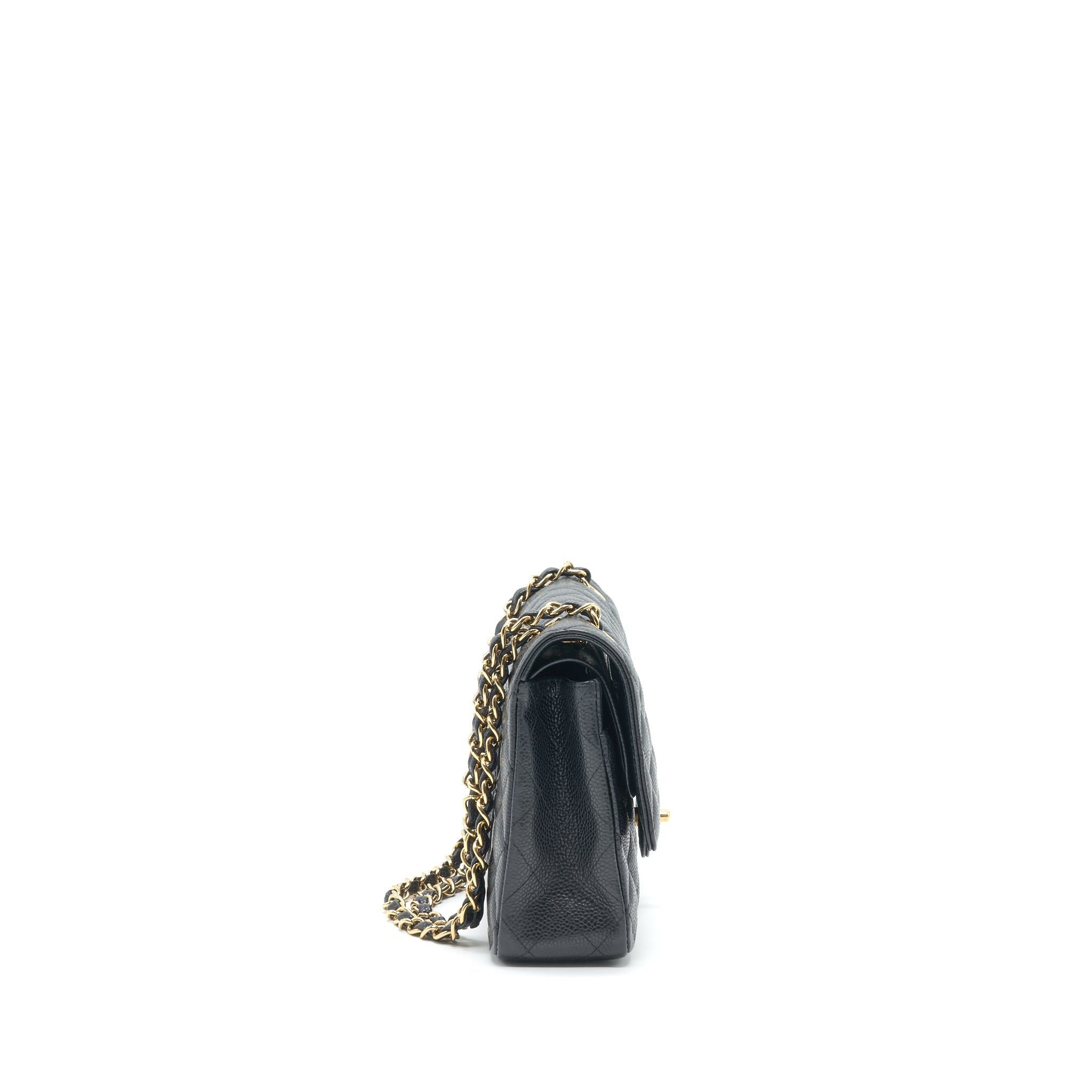 chanel-classic-double-flap-medium-25cm-caviar-black-ghw