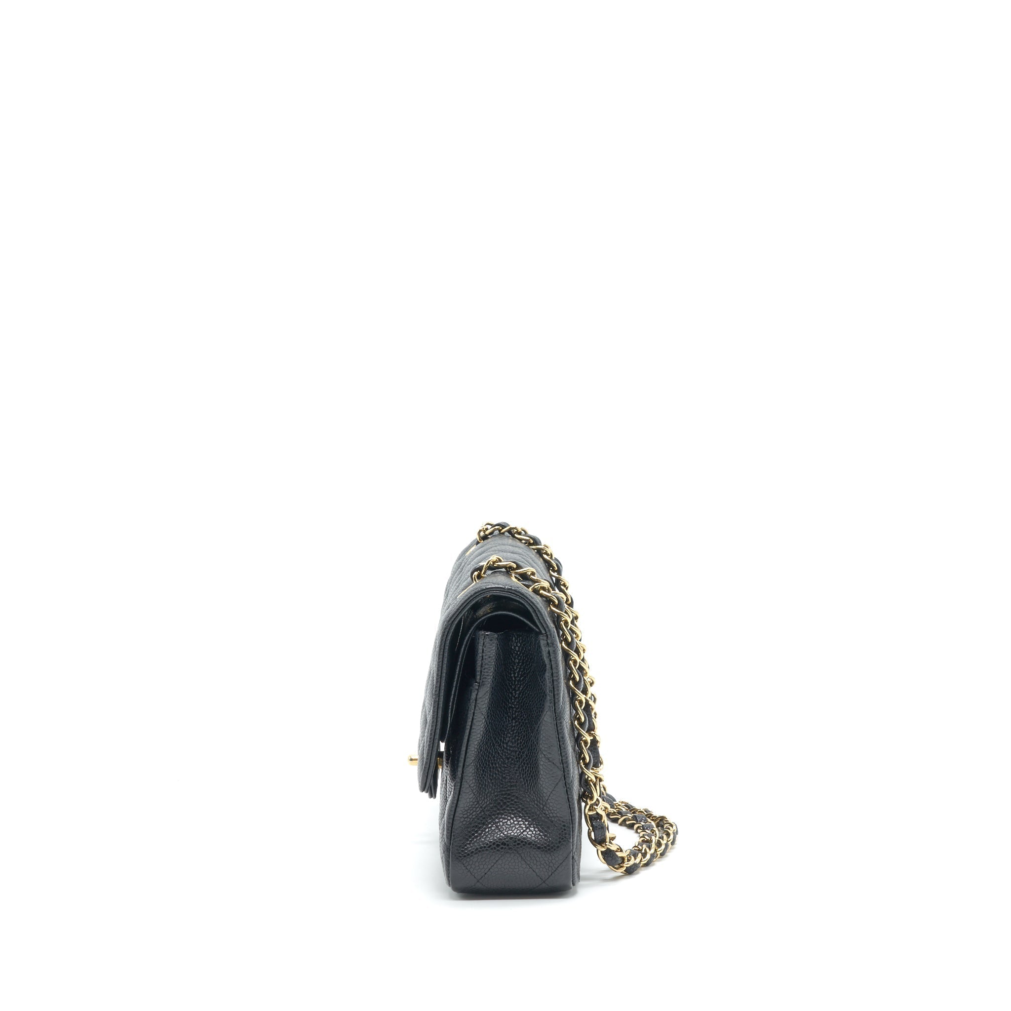 chanel-classic-double-flap-medium-25cm-caviar-black-ghw