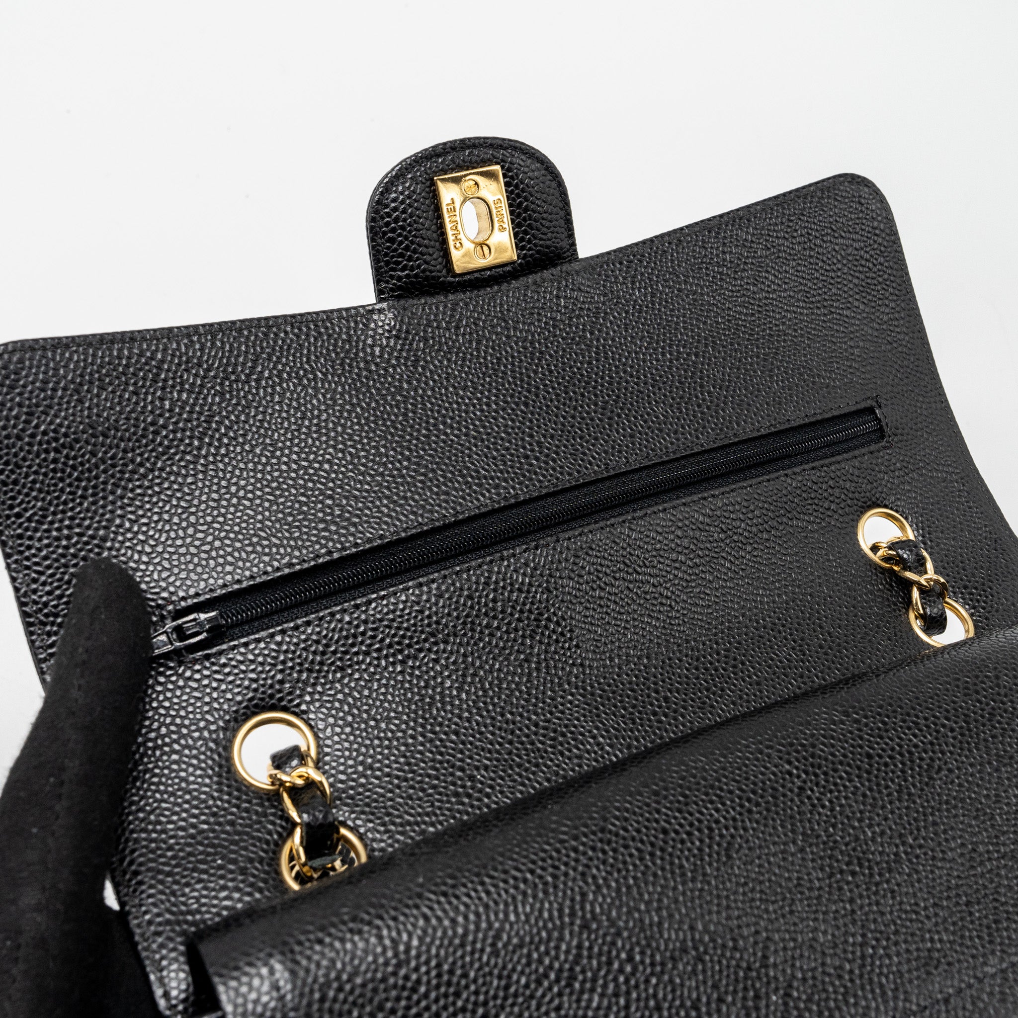 chanel-medium-classic-double-flap-bag-caviar-black-ghw-17