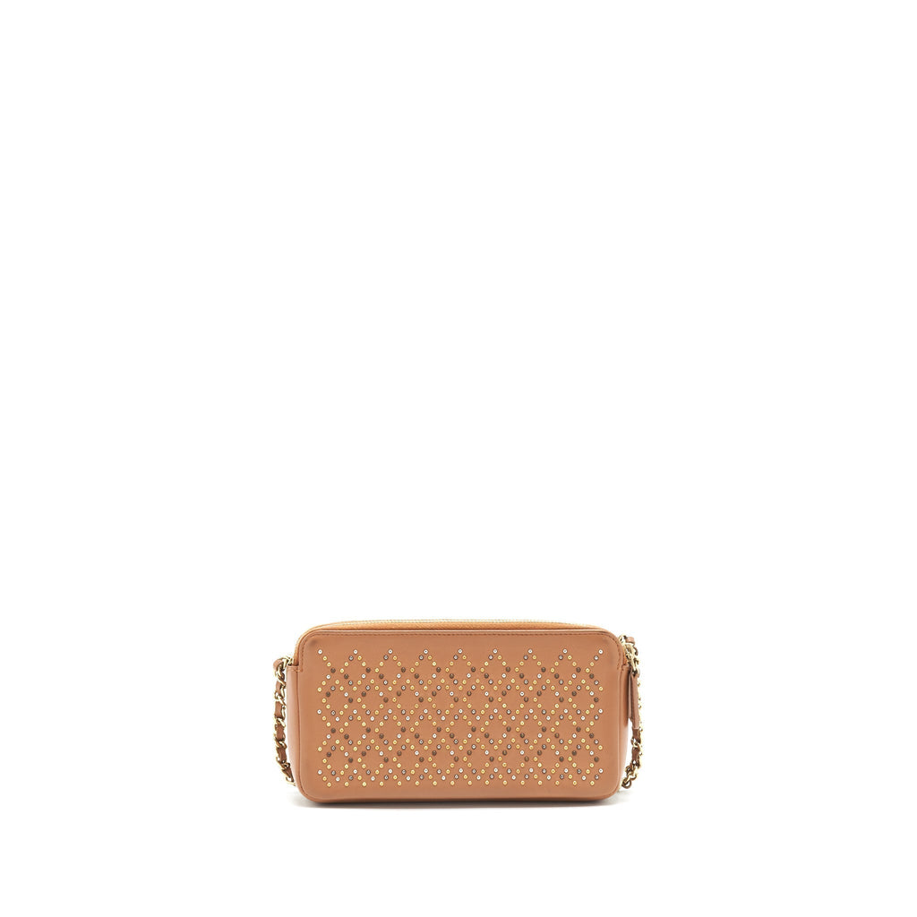 chanel-stud-double-zip-wallet-on-chain-dark-beige