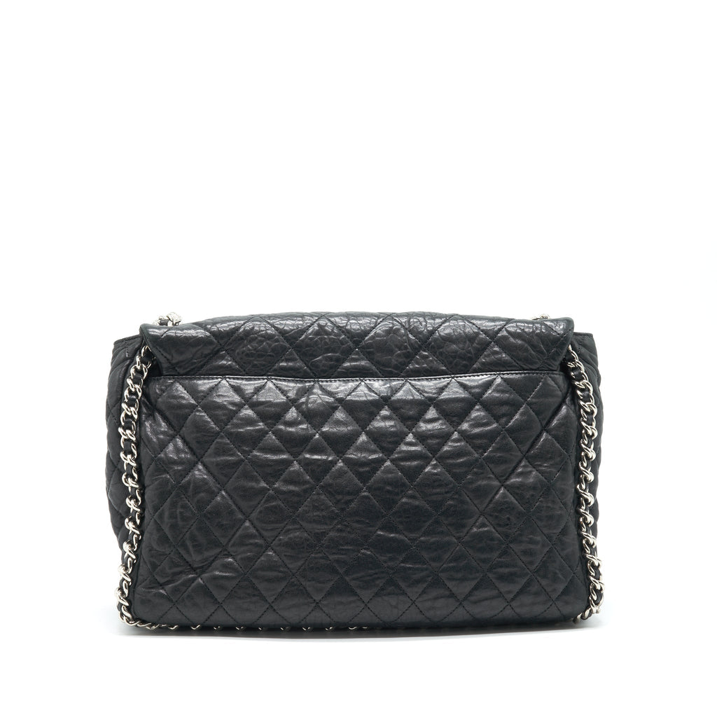 chanel-quilted-leather-with-chain-shoulder-bag-xl-black-shw