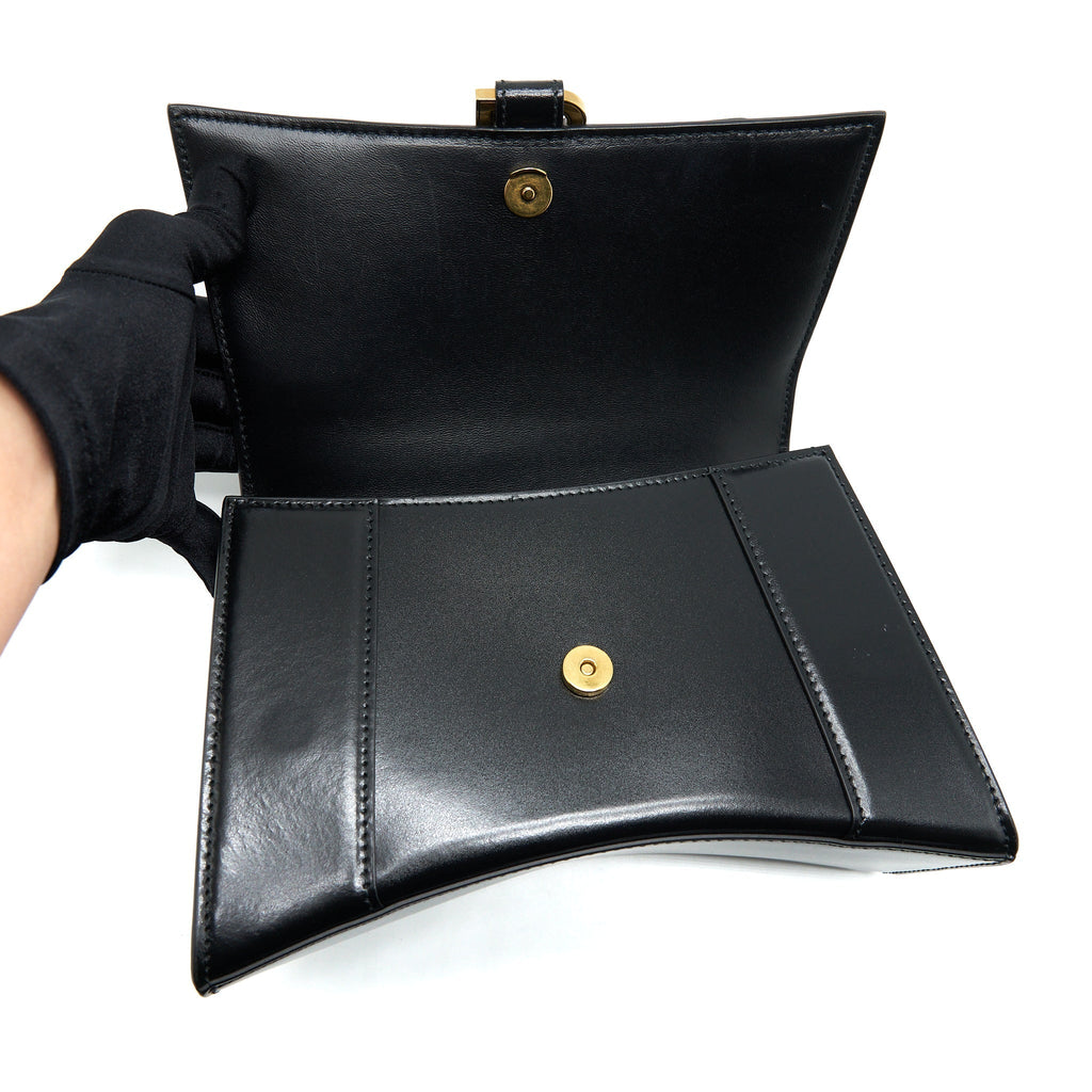 balenciaga-hourglass-s-calfskin-black-ghw