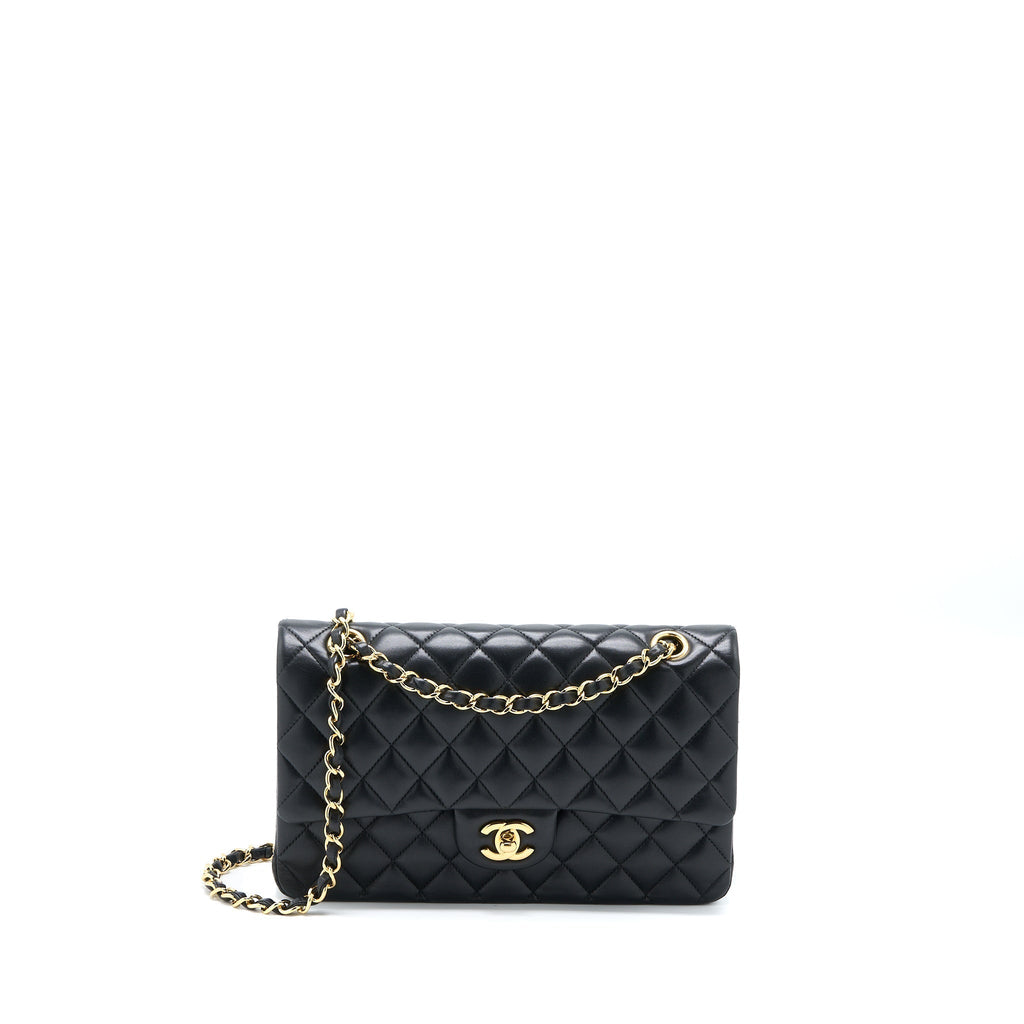 chanel-medium-classic-double-flap-bag-lambskin-black-ghw-2