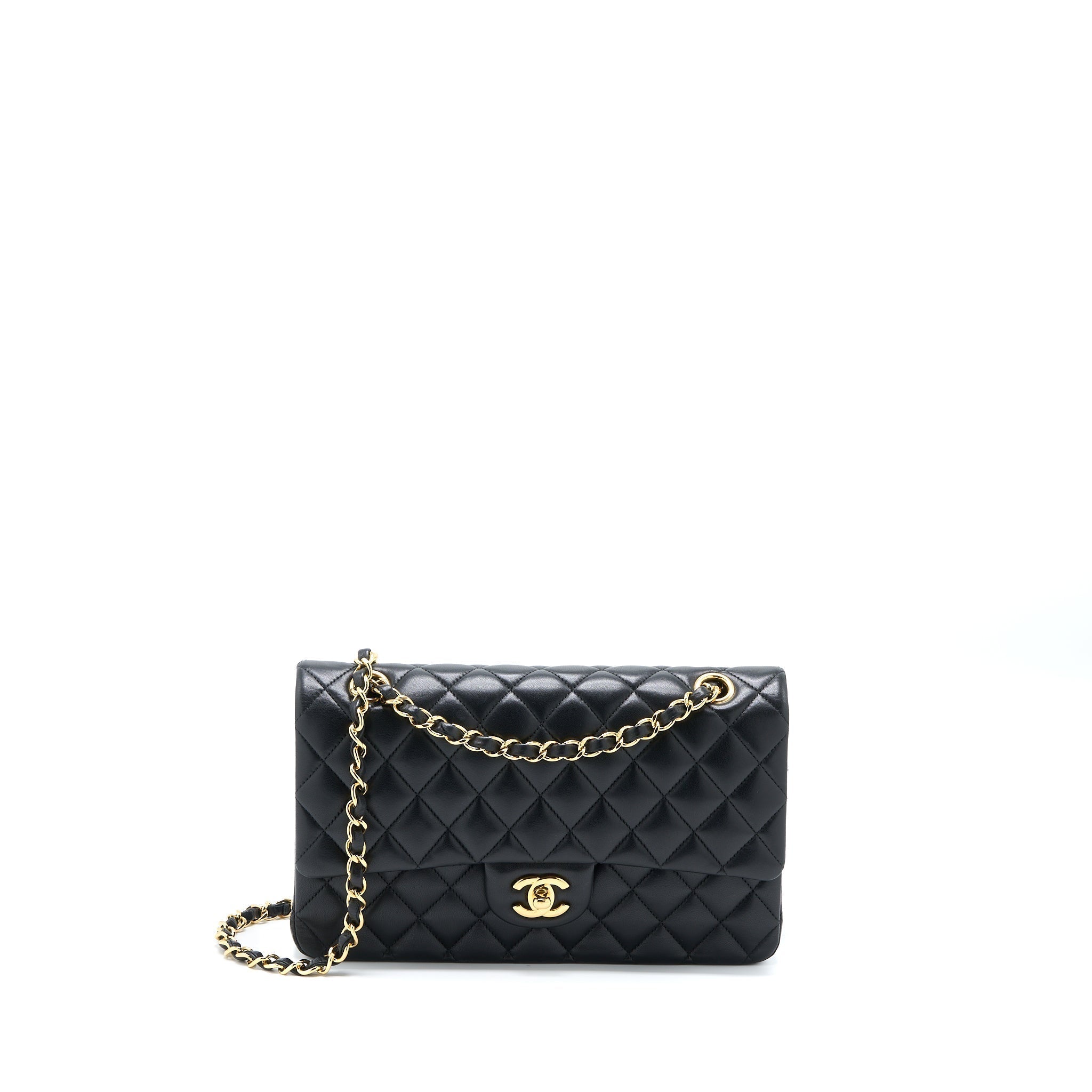 chanel-medium-classic-double-flap-bag-lambskin-black-ghw-2
