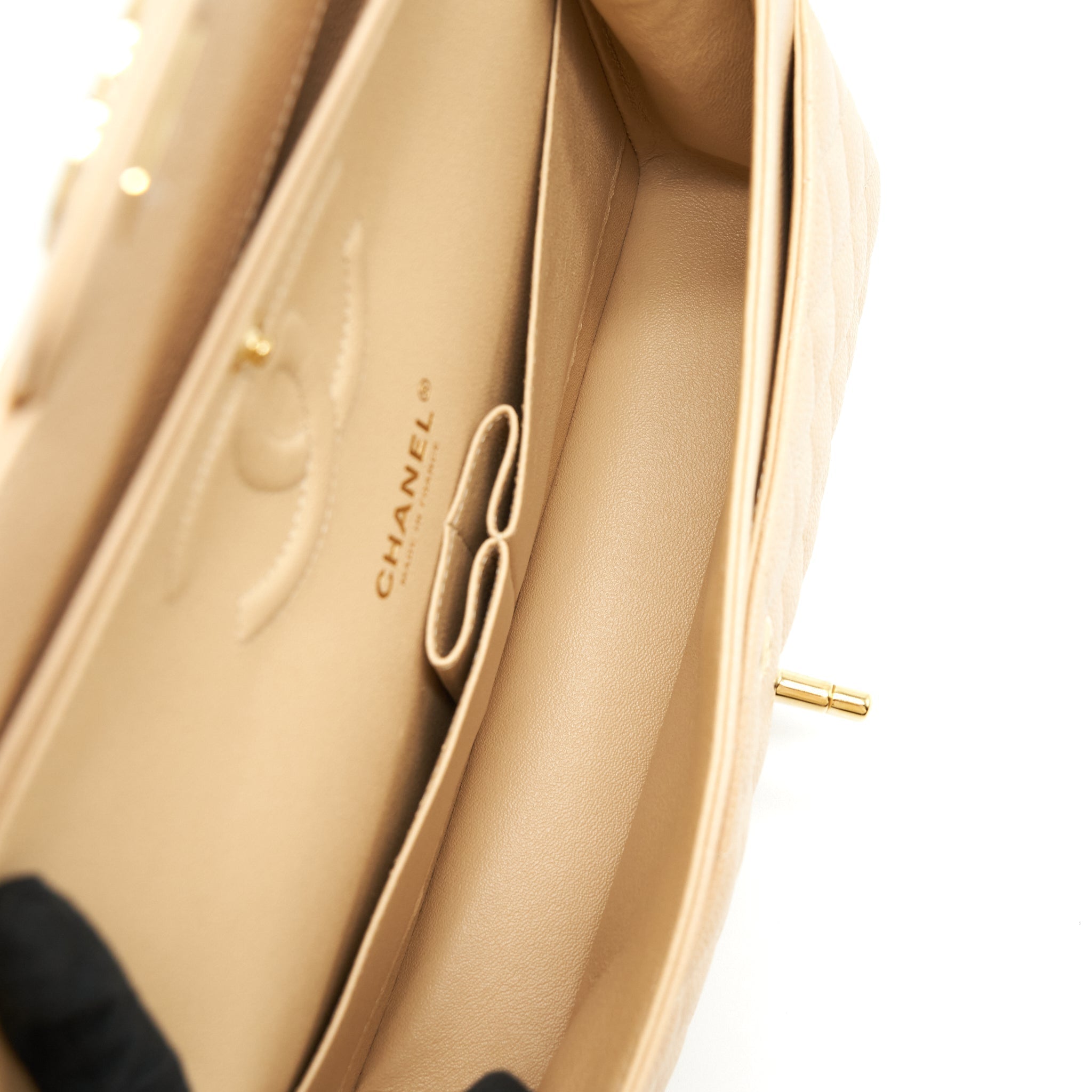 chanel-medium-classic-double-flap-bag-caviar-beige-lghw