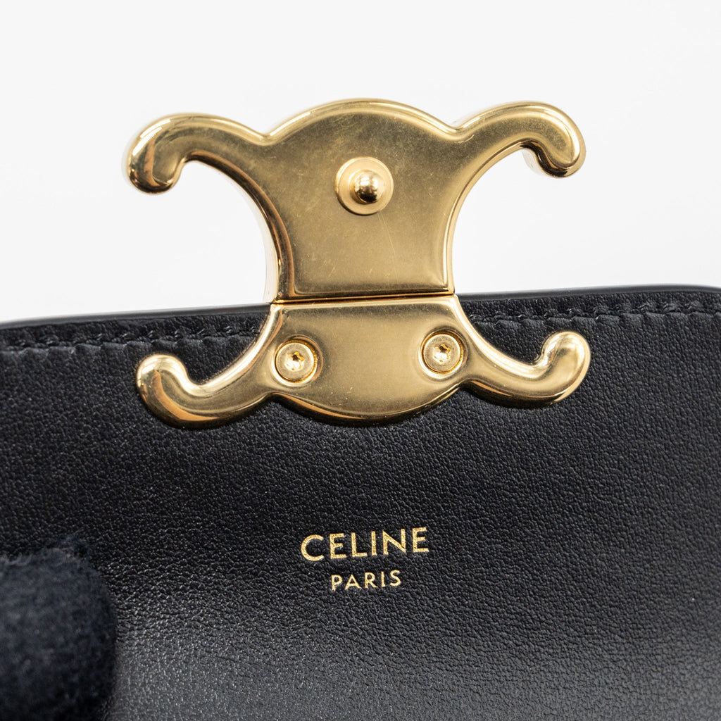 celine-claude-shiny-calfskin-black-ghw