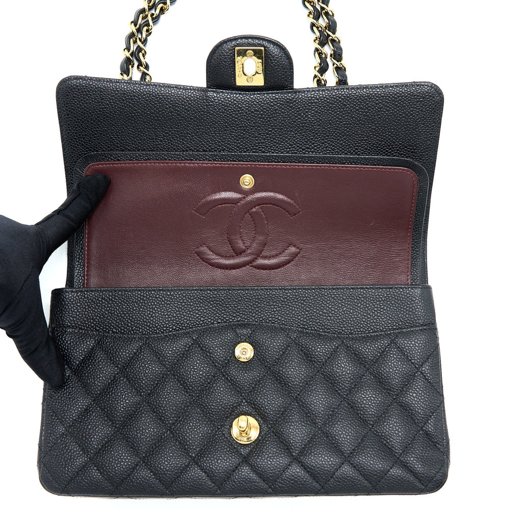 chanel-medium-classic-double-flap-bag-caviar-black-ghw-4