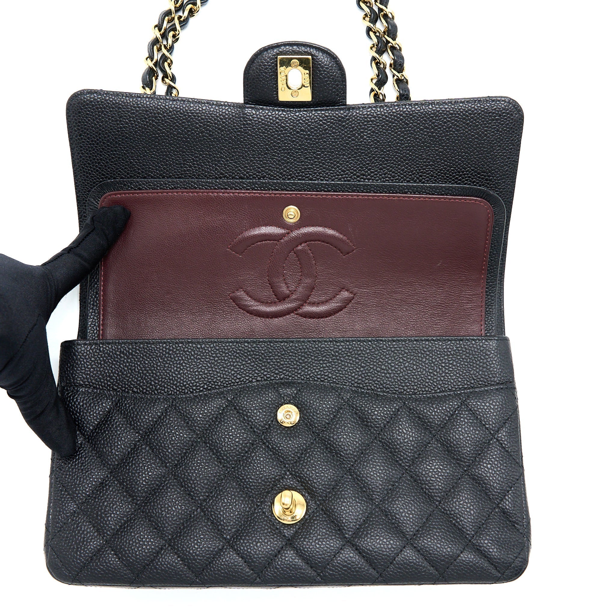 chanel-medium-classic-double-flap-bag-caviar-black-ghw-4
