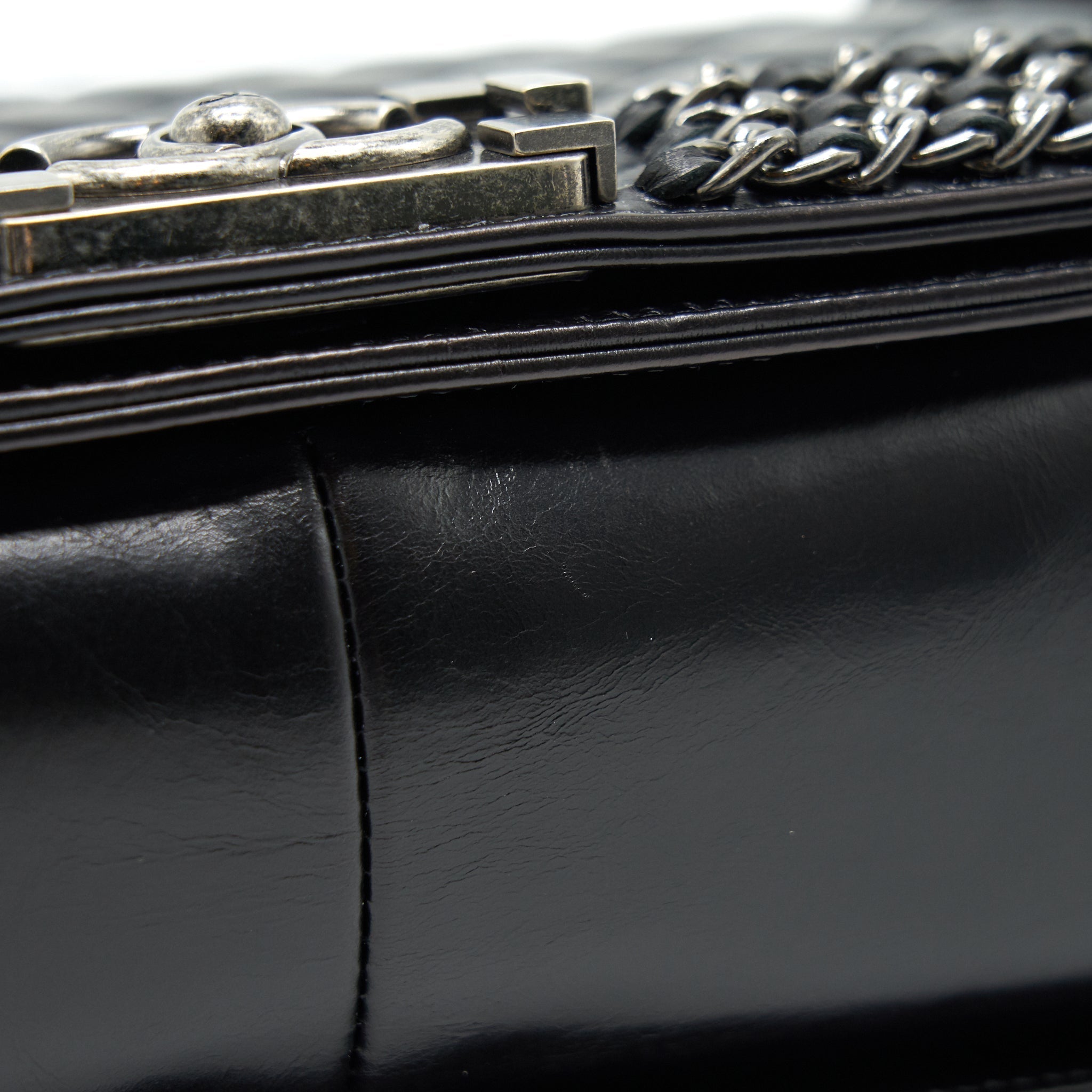 chanel-old-medium-leboy-bag-with-chain-edge-black