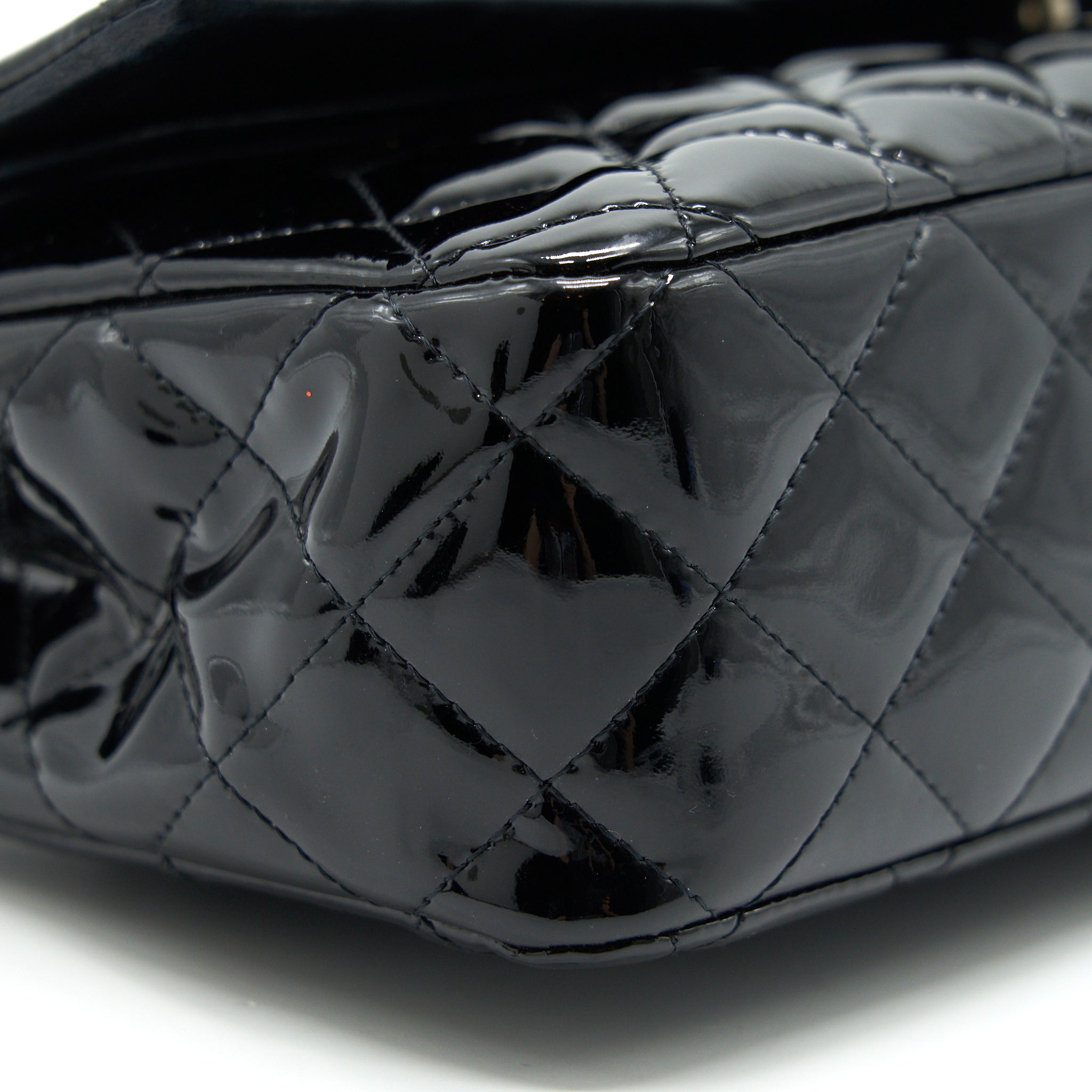 chanel-patent-leather-medium-classic-double-flap-bag-black-shw