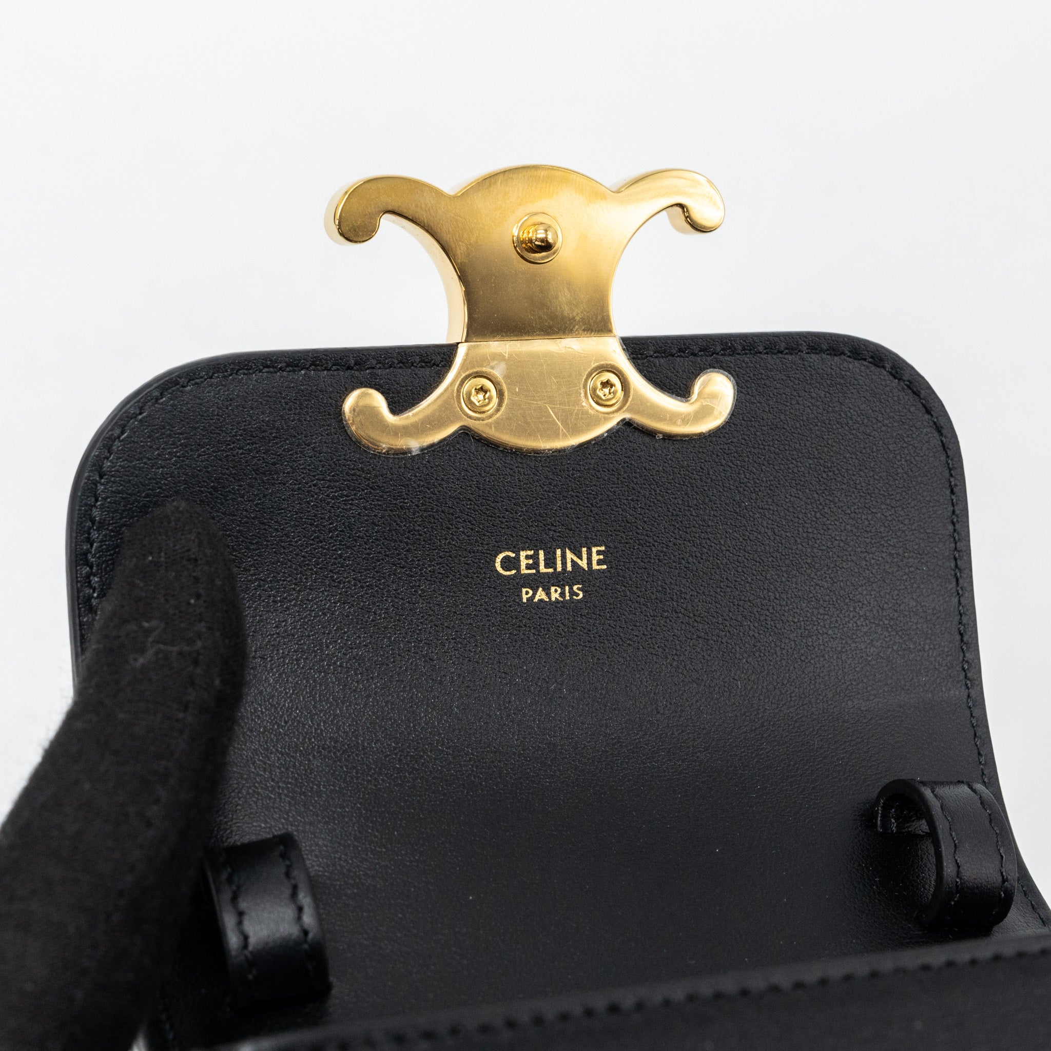 celine-mini-claude-shiny-calfskin-black-ghw