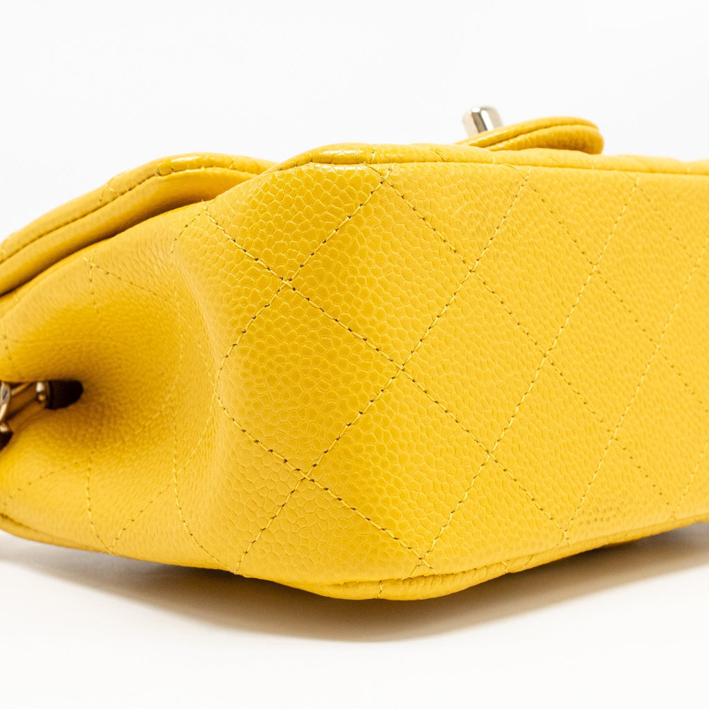 chanel-classic-mini-square-flap-bag-caviar-yellow-lghw