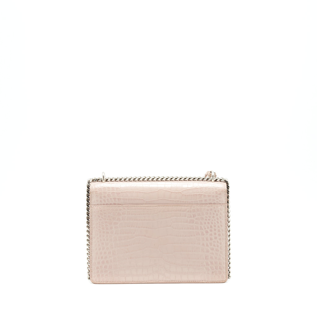 saint-laurent-sunset-bag-crocodile-embossed-pink-shw
