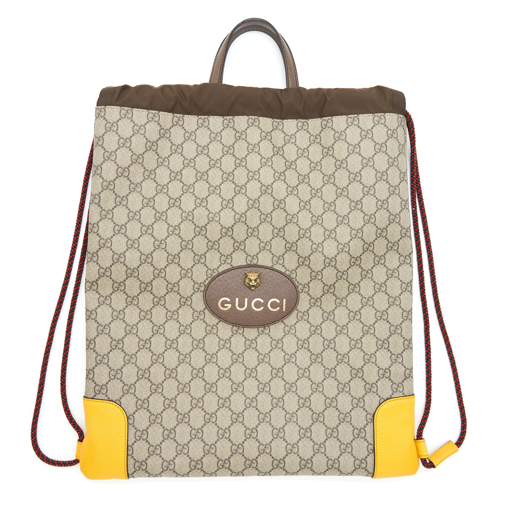 gucci-drawstring-backpack-gg-supreme-beige-yellow-ghw