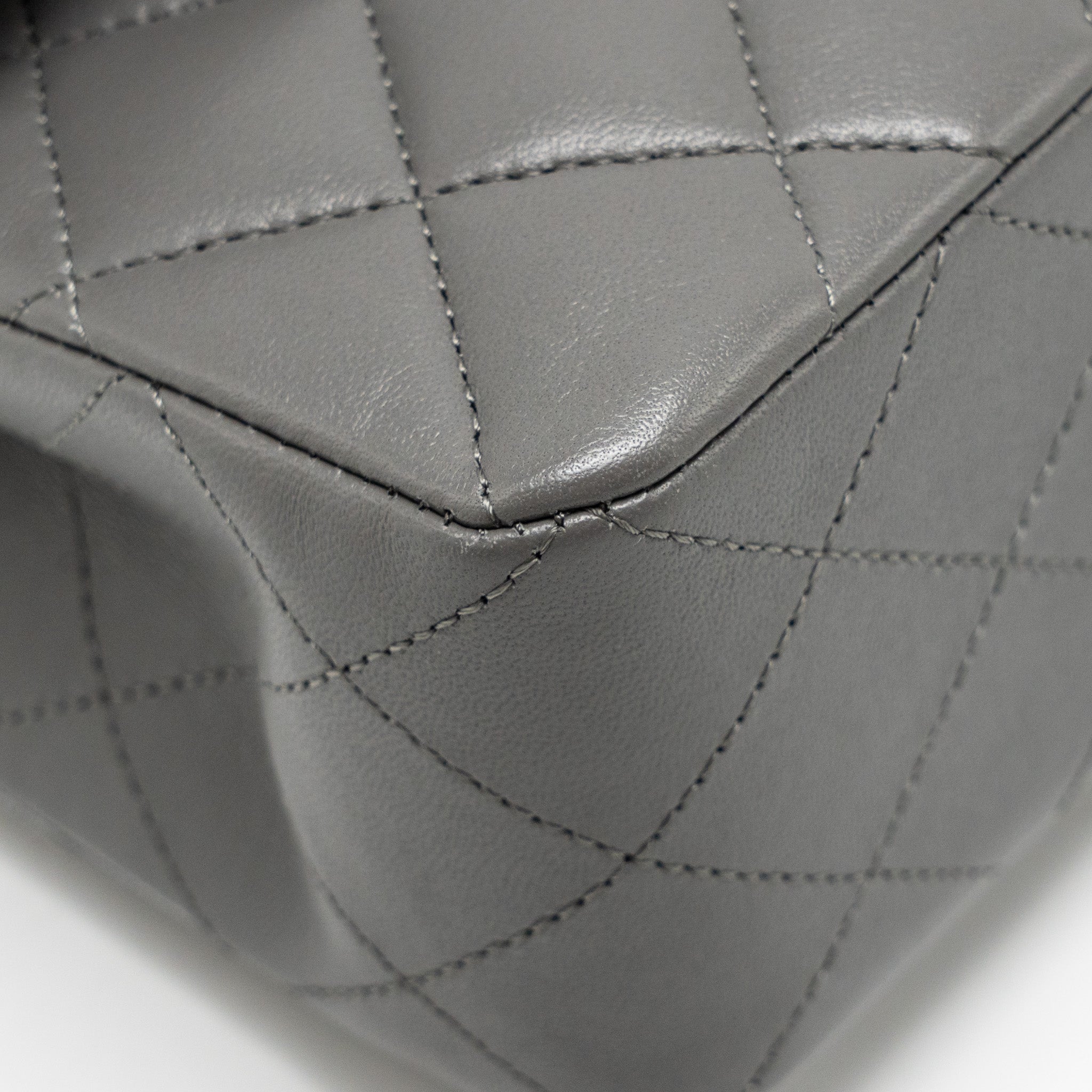 chanel-small-classic-double-flap-bag-lambskin-grey-lghw-microchip