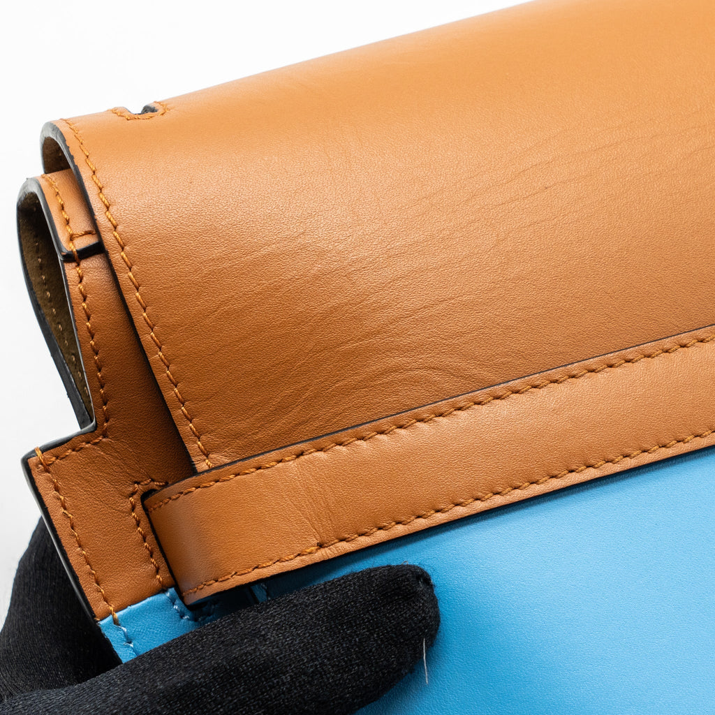 loewe-gate-bag-leather-blue-brown-ghw