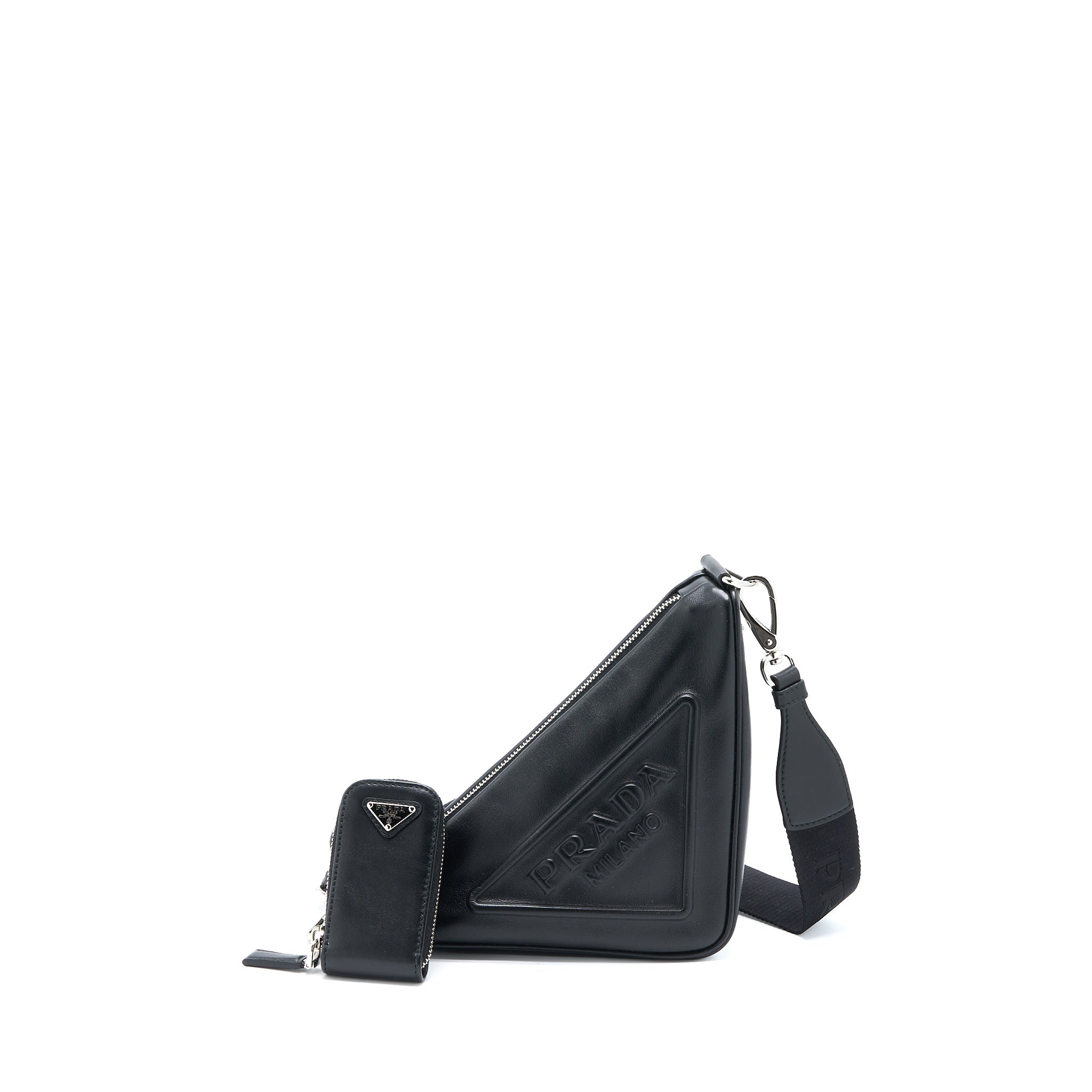 prada-triangle-shoulder-bag-leather-black-shw