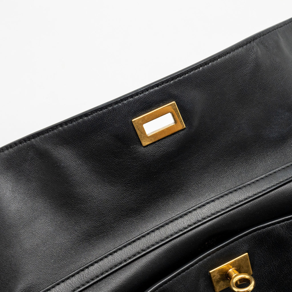 balenciaga-medium-rodeo-handbag-smooth-calfskin-black-ghw-copy