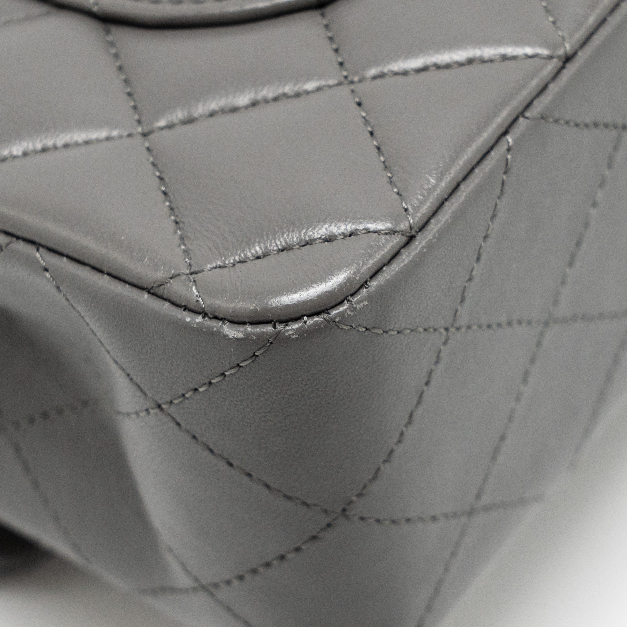 chanel-small-classic-double-flap-bag-lambskin-grey-lghw-microchip