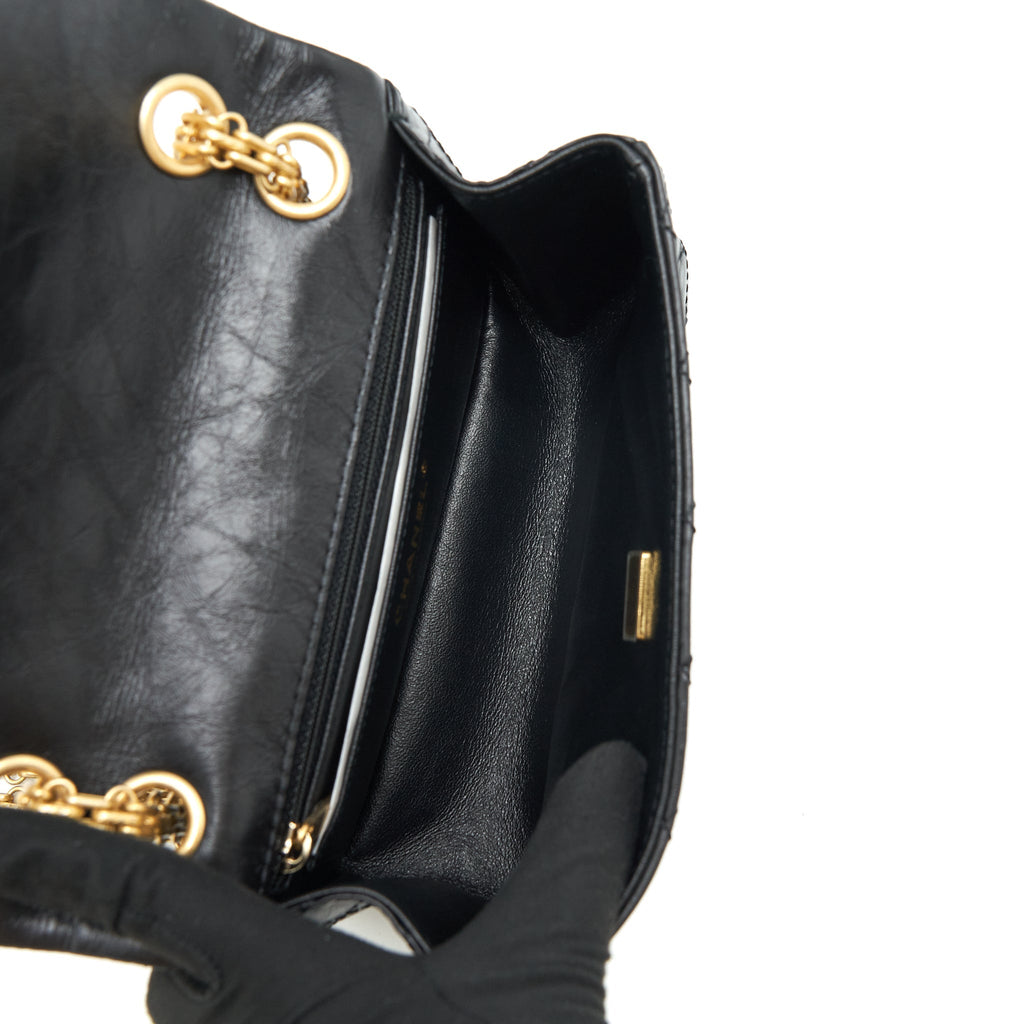 chanel-mini-2-55-reissue-flap-bag-aged-calfskin-black-brushed-ghw-microchip