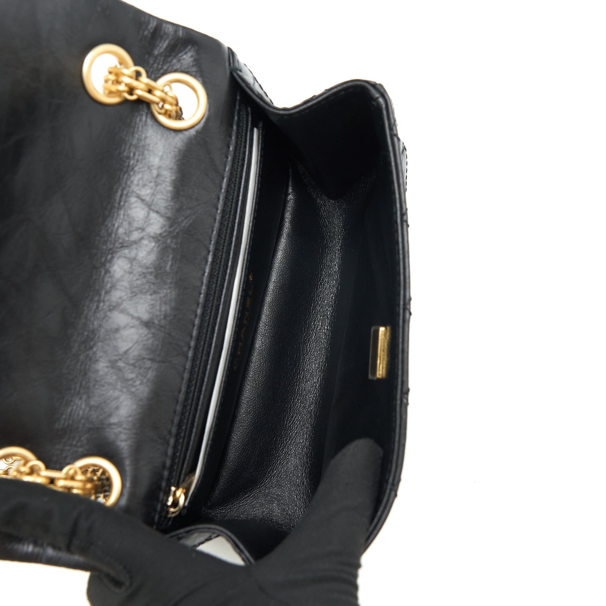 chanel-mini-2-55-reissue-flap-bag-aged-calfskin-black-brushed-ghw-microchip