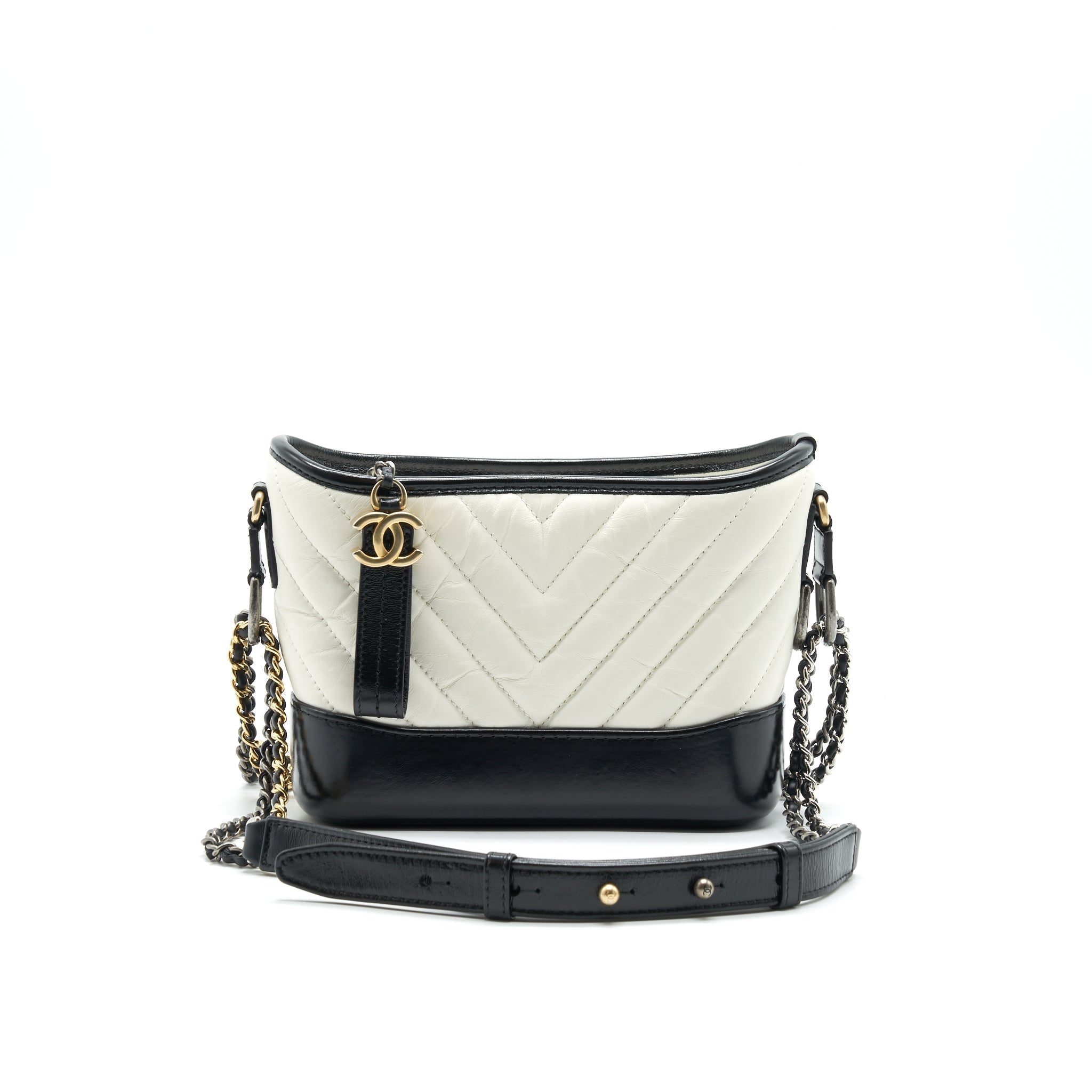 chanel-chevron-small-gabrielle-hobo-bag-white-black