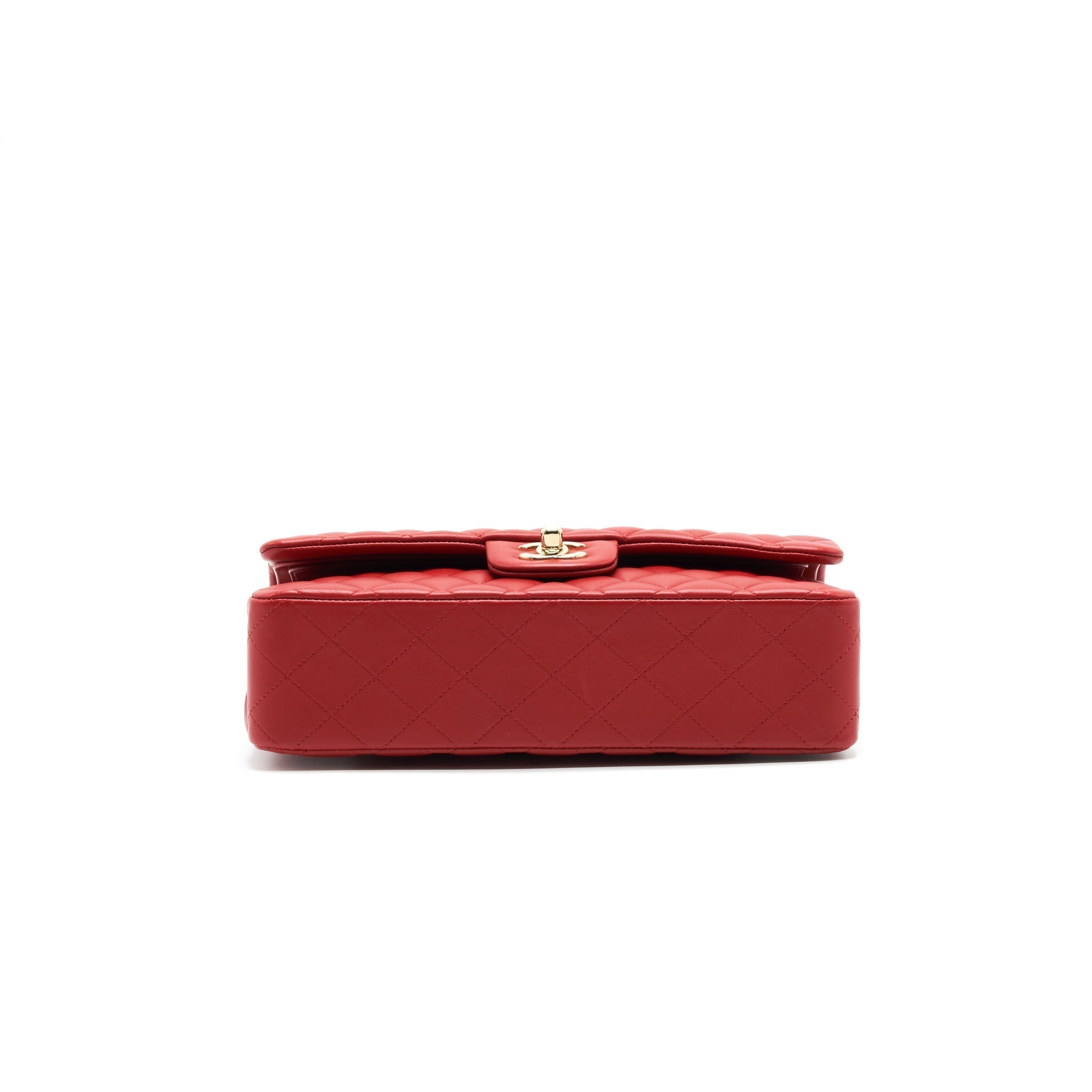 chanel-medium-classic-double-flap-bag-red-lghw-serial29