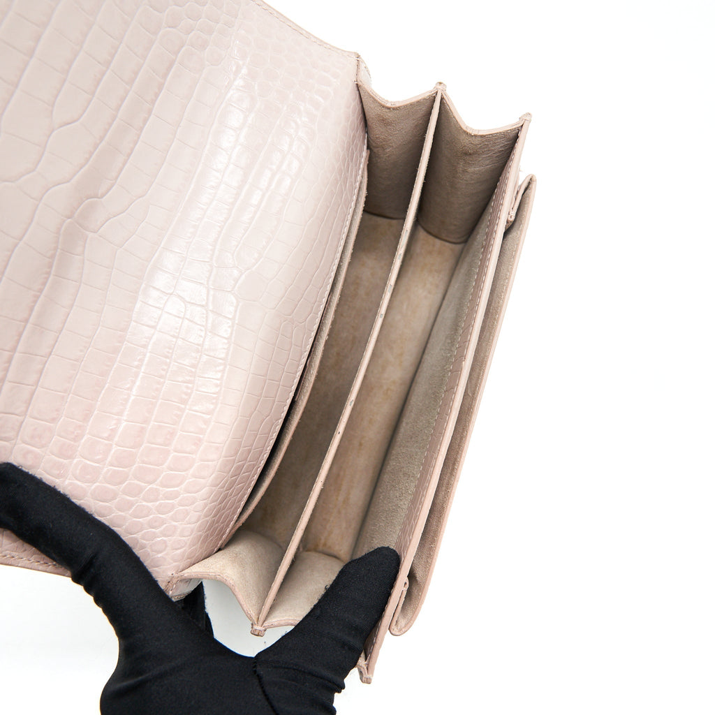 saint-laurent-sunset-bag-crocodile-embossed-pink-shw