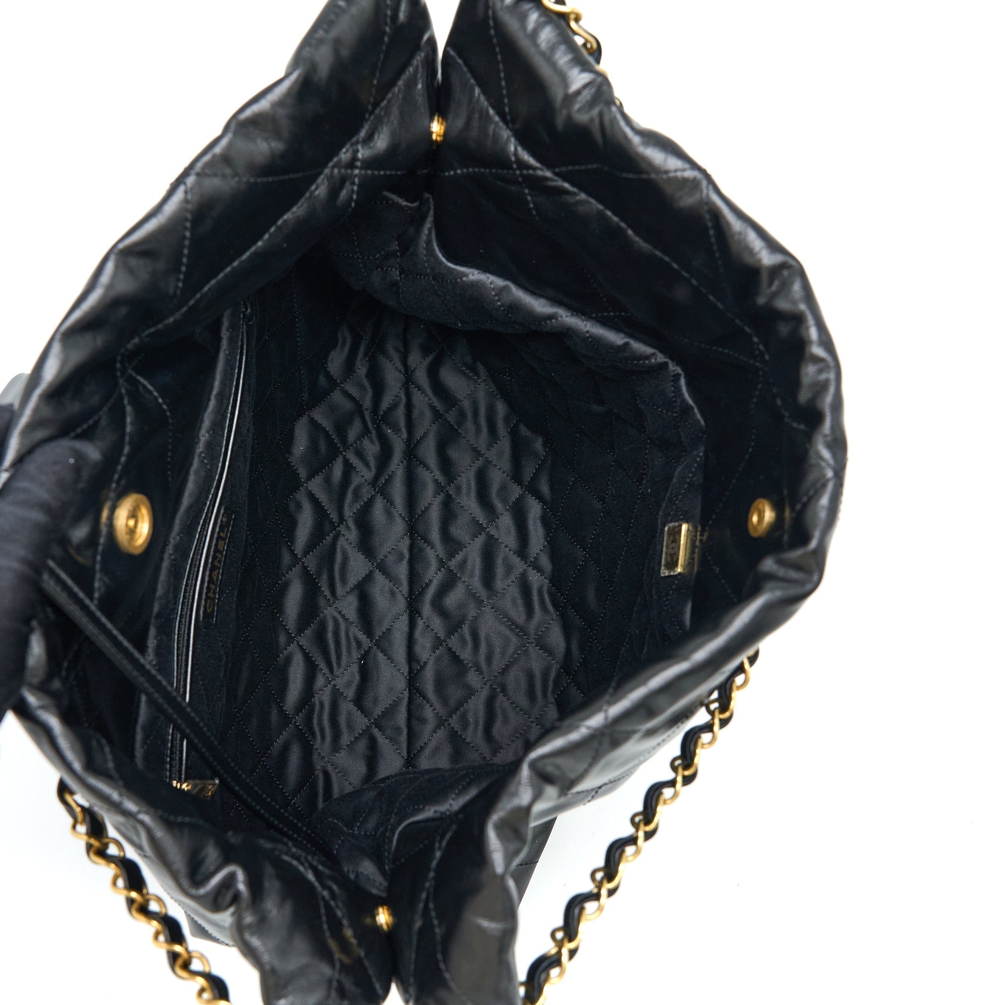 chanel-medium-22-bag-shiny-calfskin-black-ghw-microchip