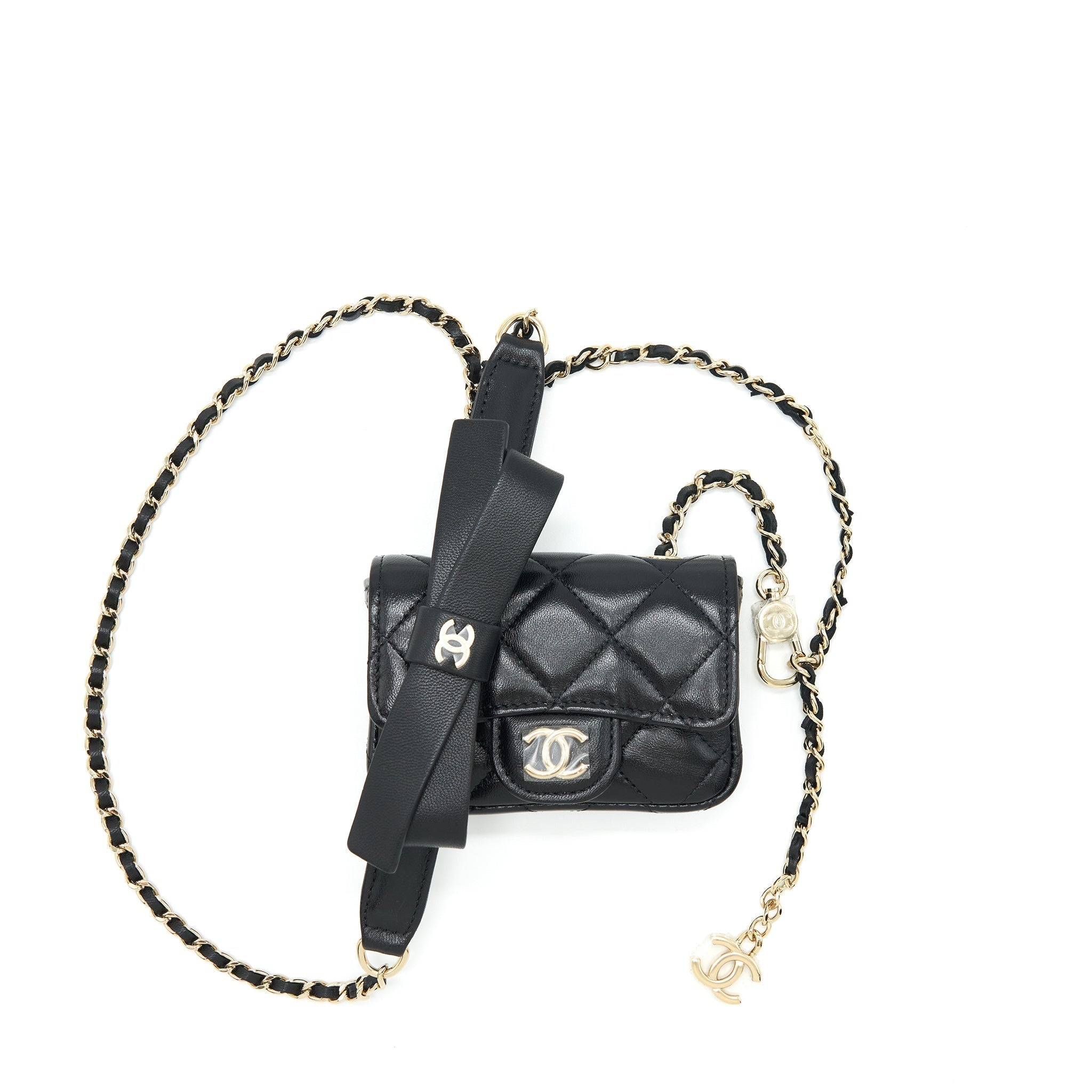 chanel-mini-flap-belt-bag-with-ribbon-lambskin-black-lghw