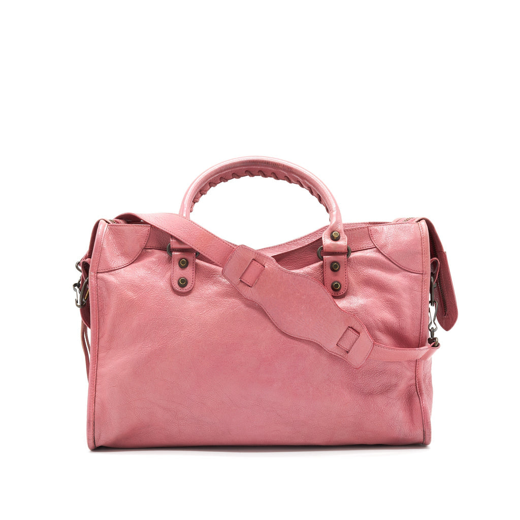 balenciaga-city-bag-in-pink-with-black-hardware