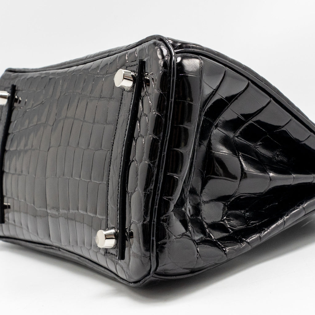 hermes-birkin-25-crocodile-niloticus-black-shw-stamp-k