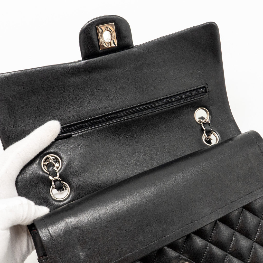 chanel-medium-classic-double-flap-bag-lambskin-black-shw-copy-2