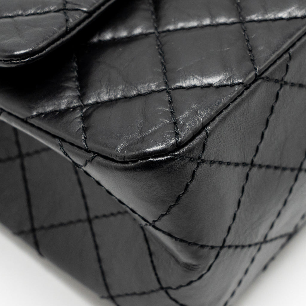 chanel-small-2-55-reissue-double-flap-bag-age-calfskin-black-ghw