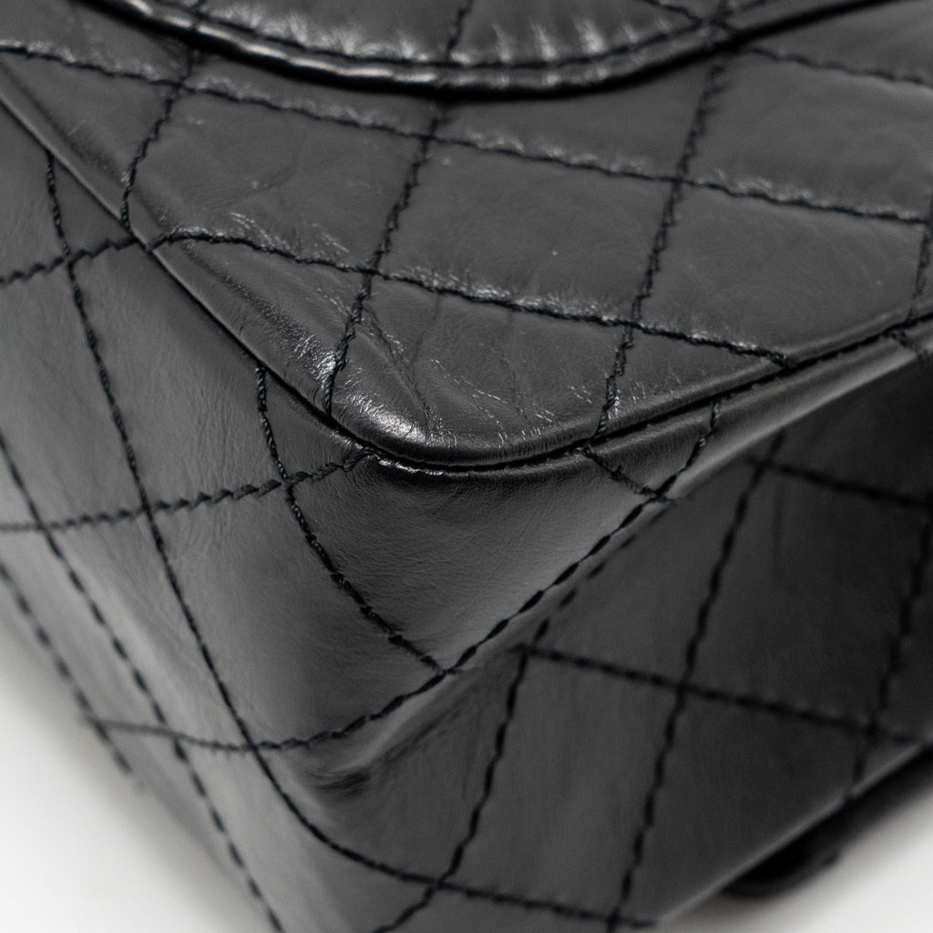 chanel-small-2-55-reissue-double-flap-bag-age-calfskin-black-ghw