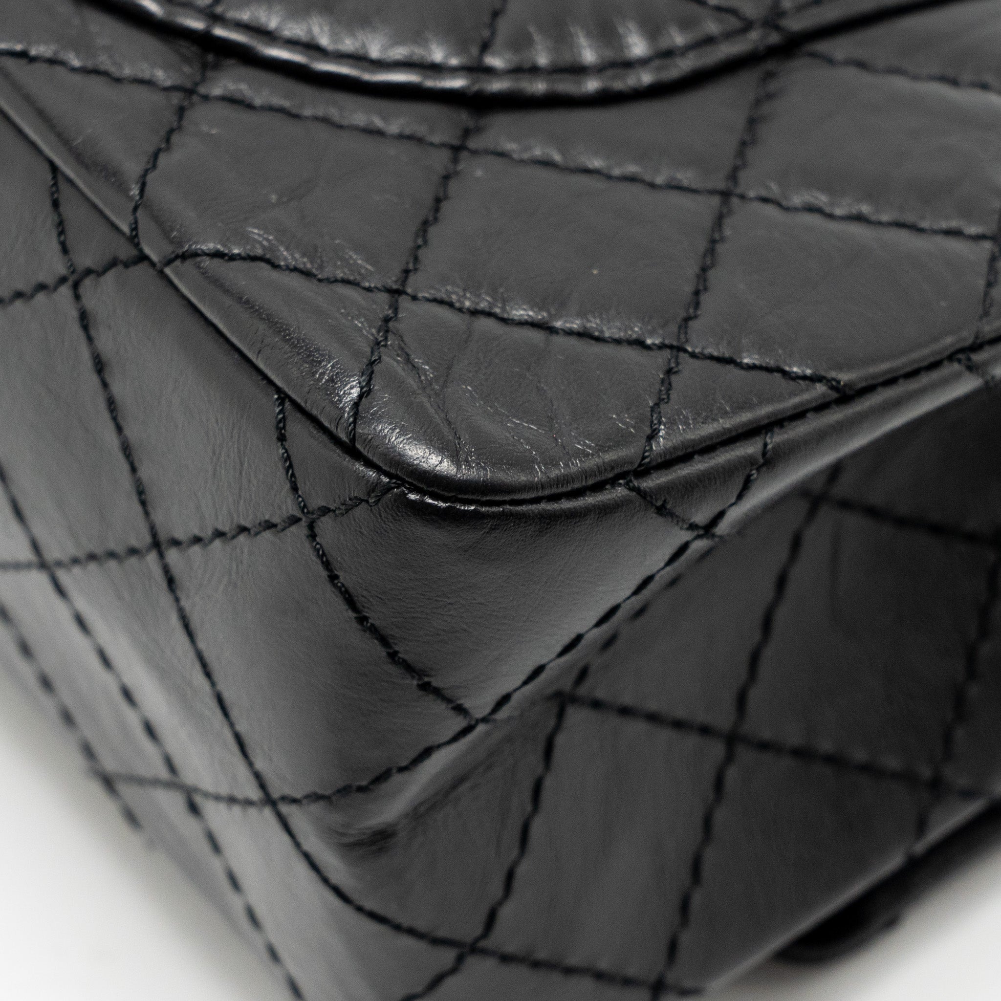 chanel-small-2-55-reissue-double-flap-bag-age-calfskin-black-ghw
