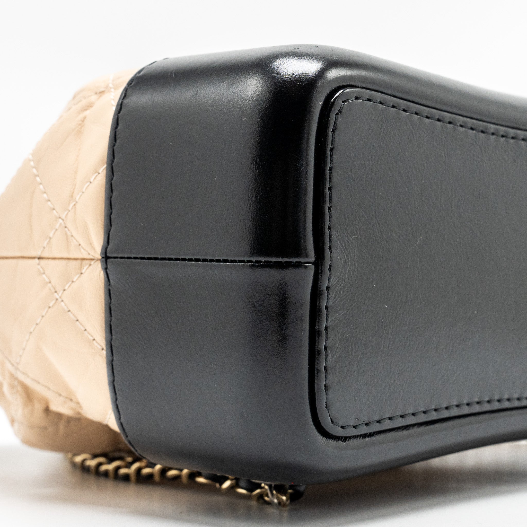 chanel-small-gabrielle-backpack-aged-calfskin-beige-black-multicolour-hardware