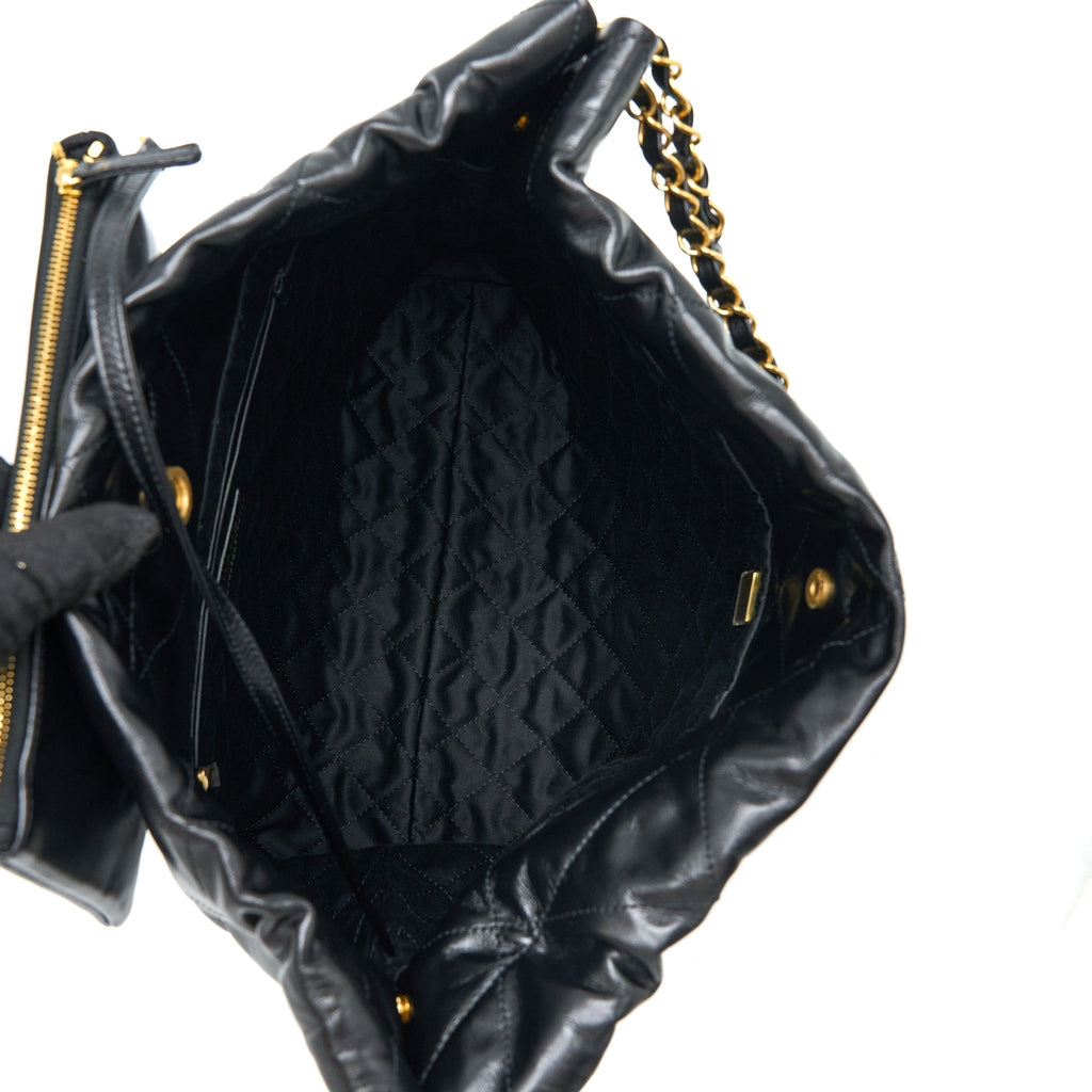 chanel-medium-22-bag-gold-letter-shiny-calfskin-black-brushed-ghwmicrochip