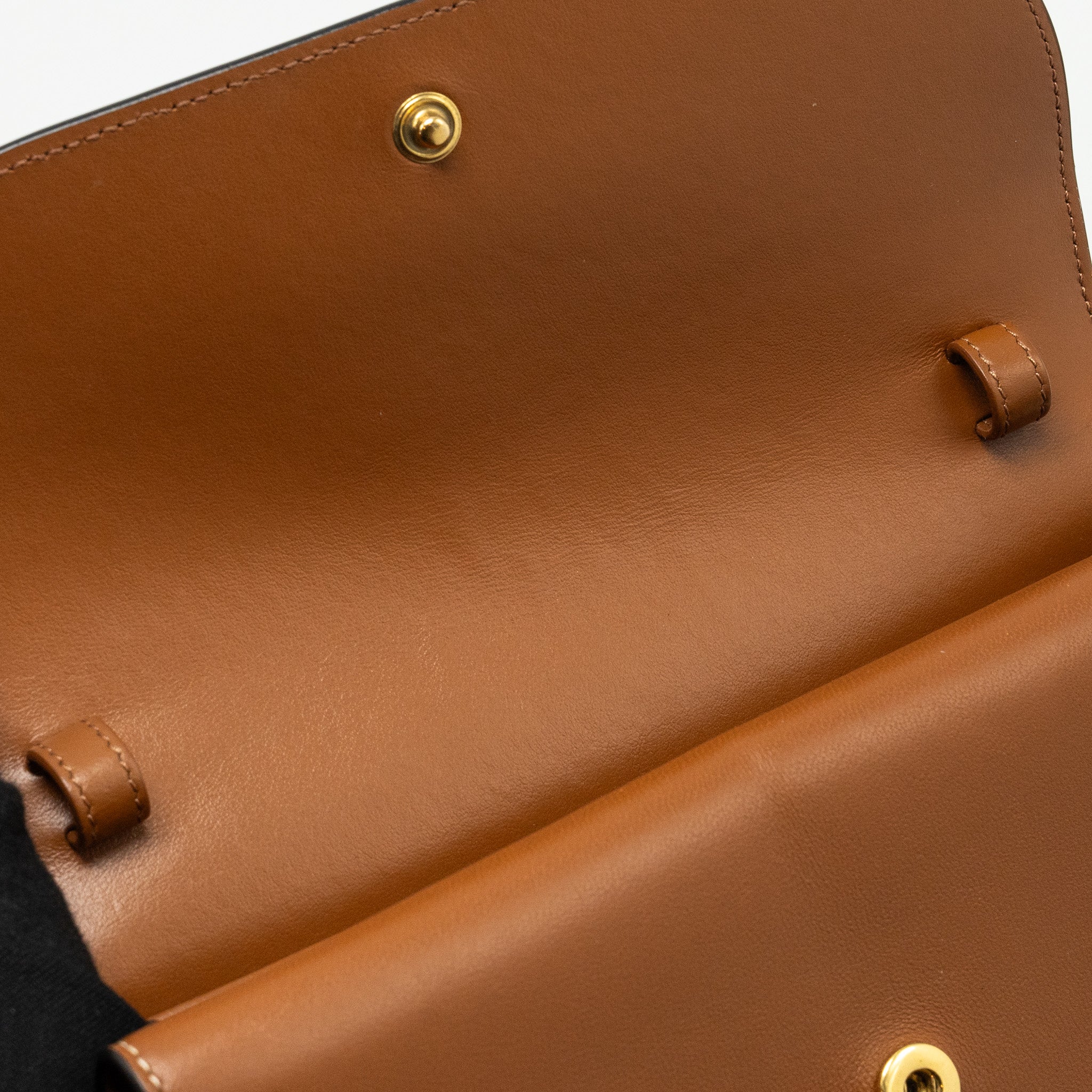 celine-wallet-on-strap-triomphe-canvas-smooth-lambskin-tan-ghw-5