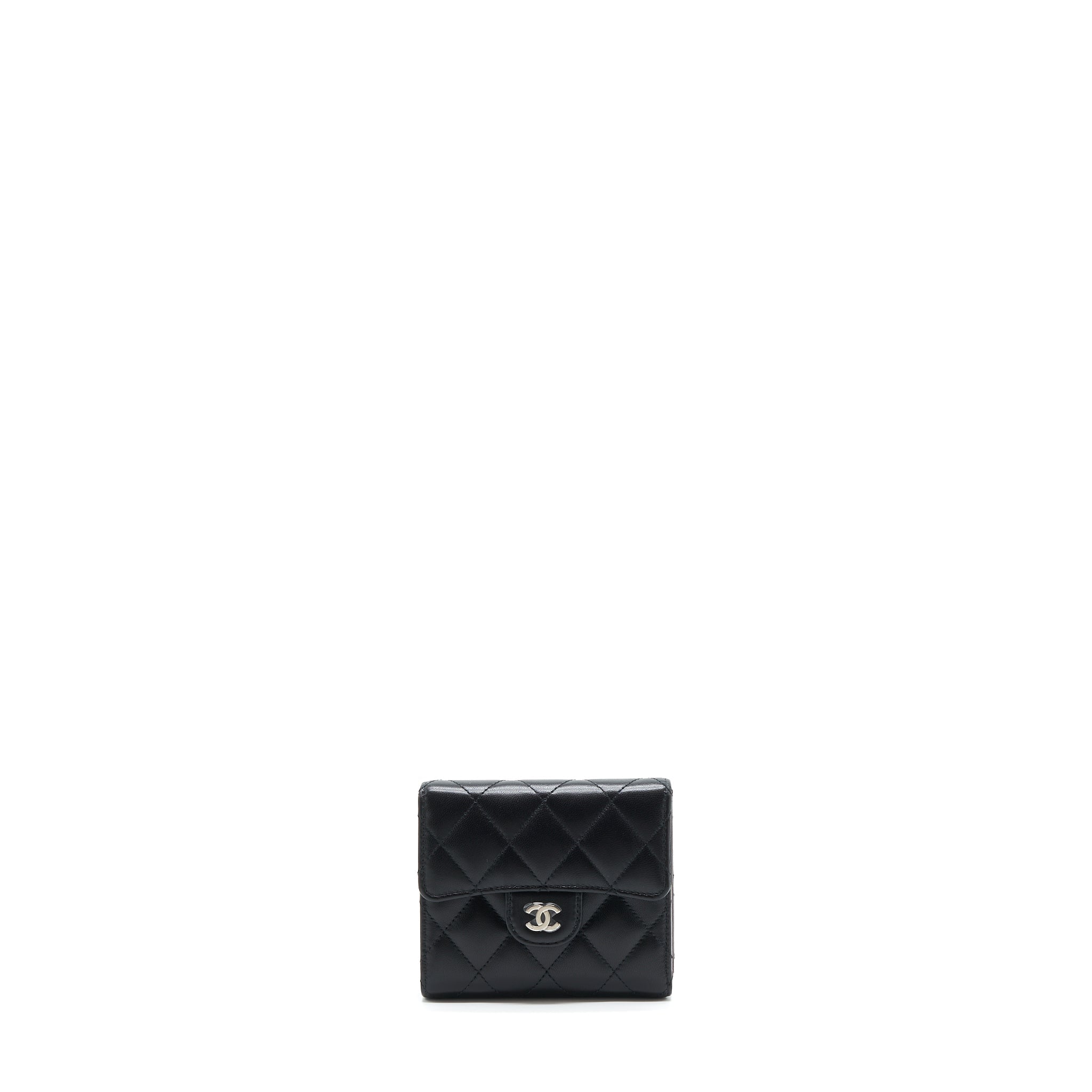 chanel-small-classic-compact-wallet-lambskin-black-shw