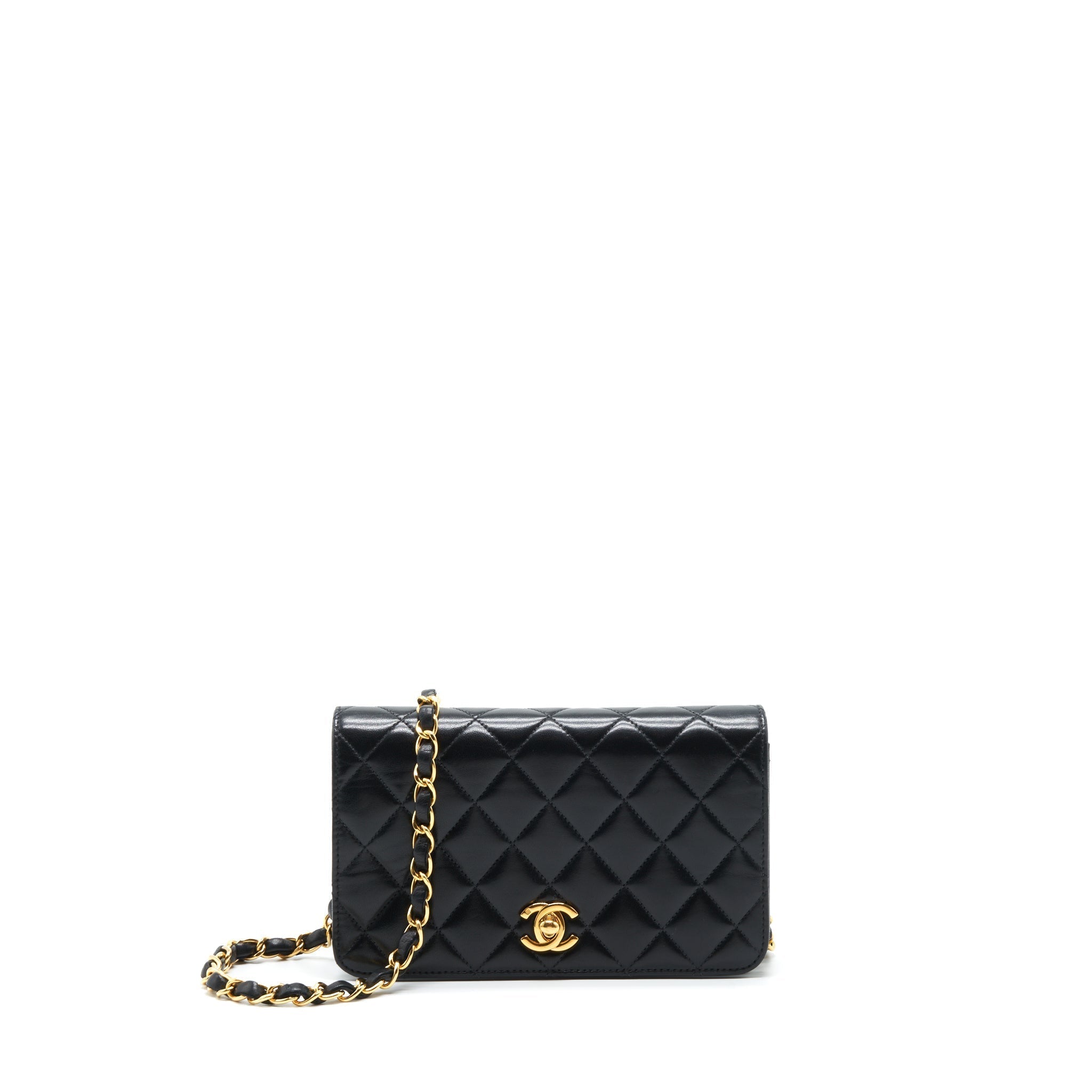 chanel-vintage-quilted-mini-flap-bag-with-chain-lambskin-black-ghw