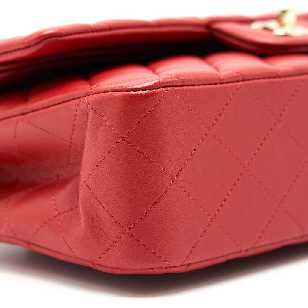 chanel-medium-classic-double-flap-bag-red-lghw-serial29