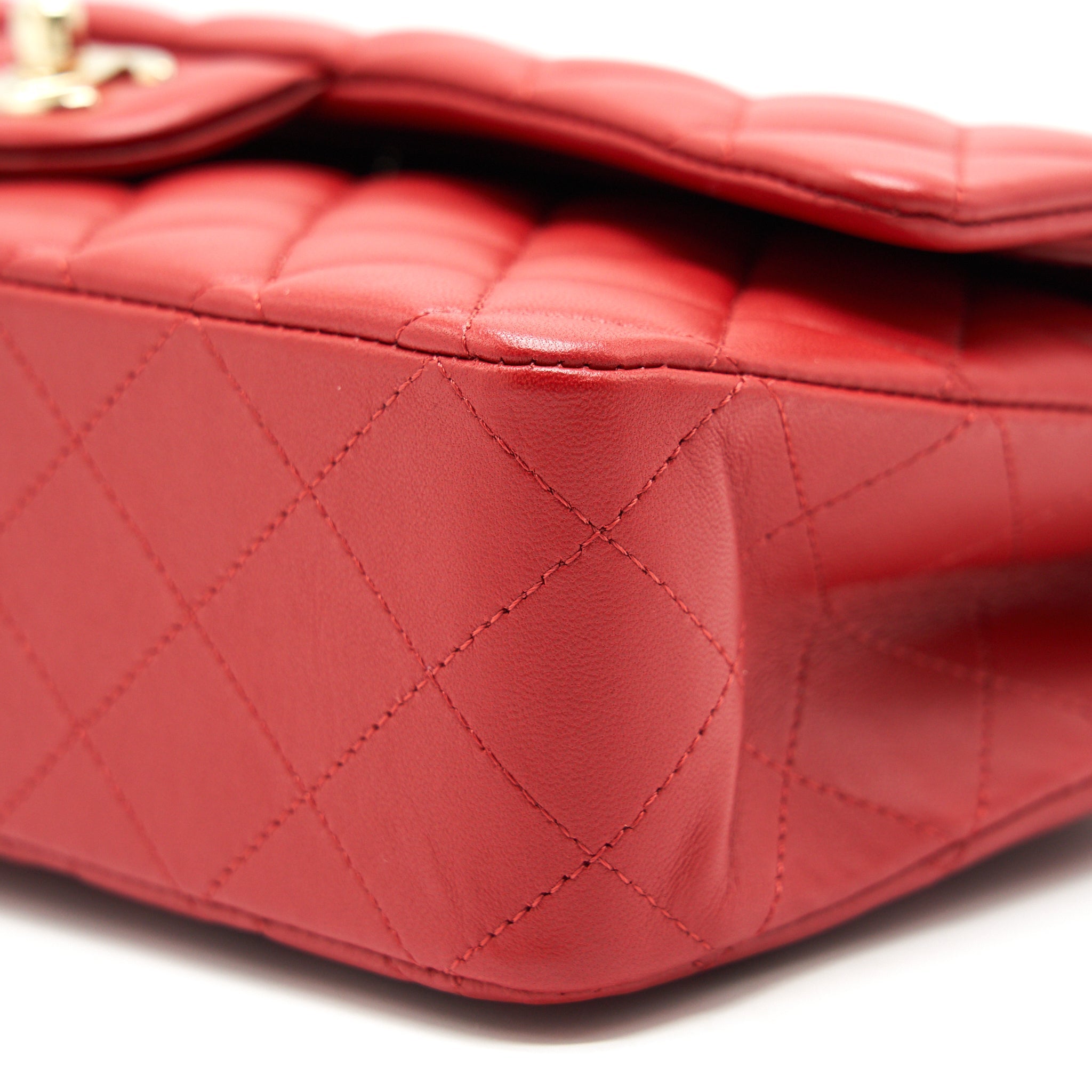 chanel-medium-classic-double-flap-bag-red-lghw-serial29
