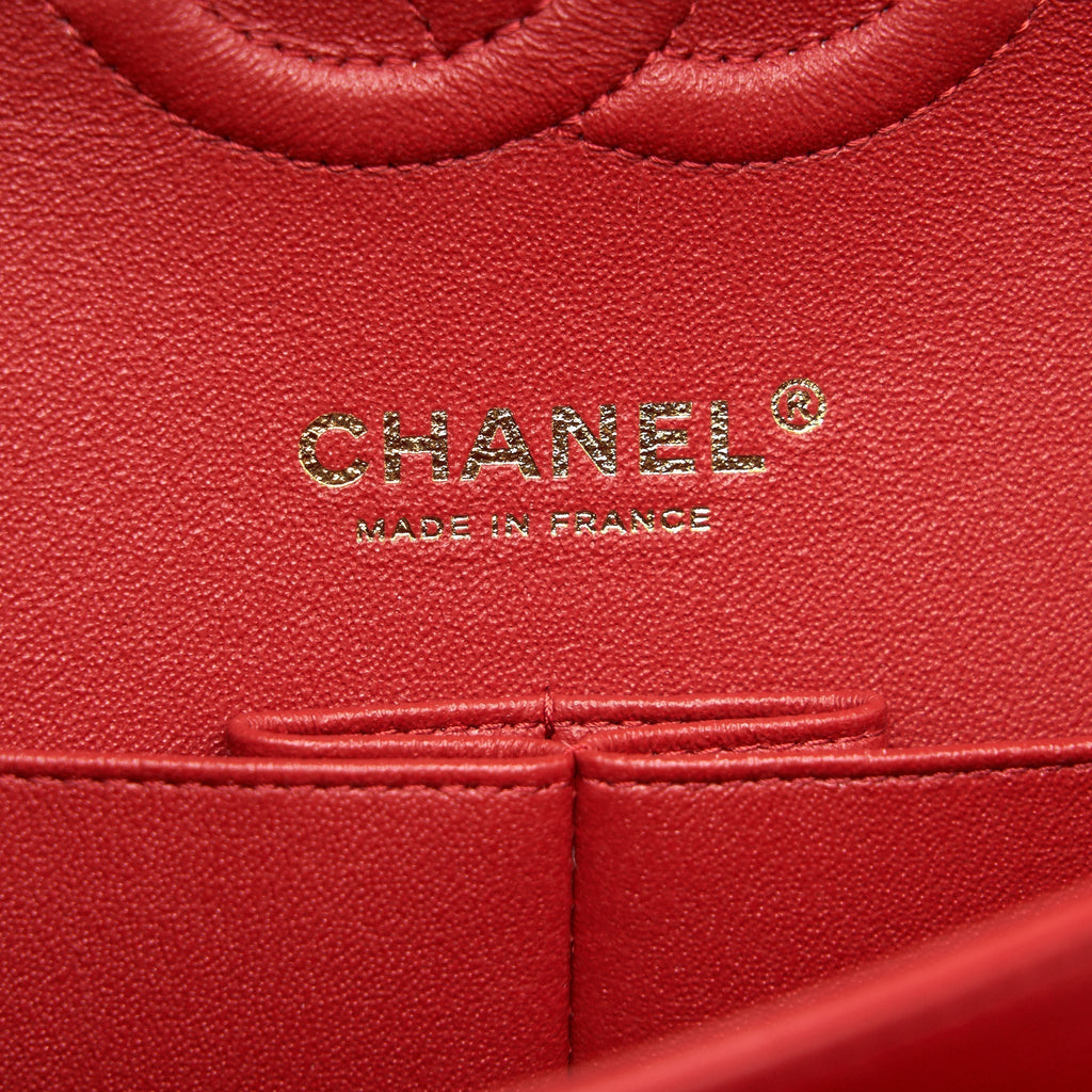 chanel-medium-classic-double-flap-bag-red-lghw-serial29