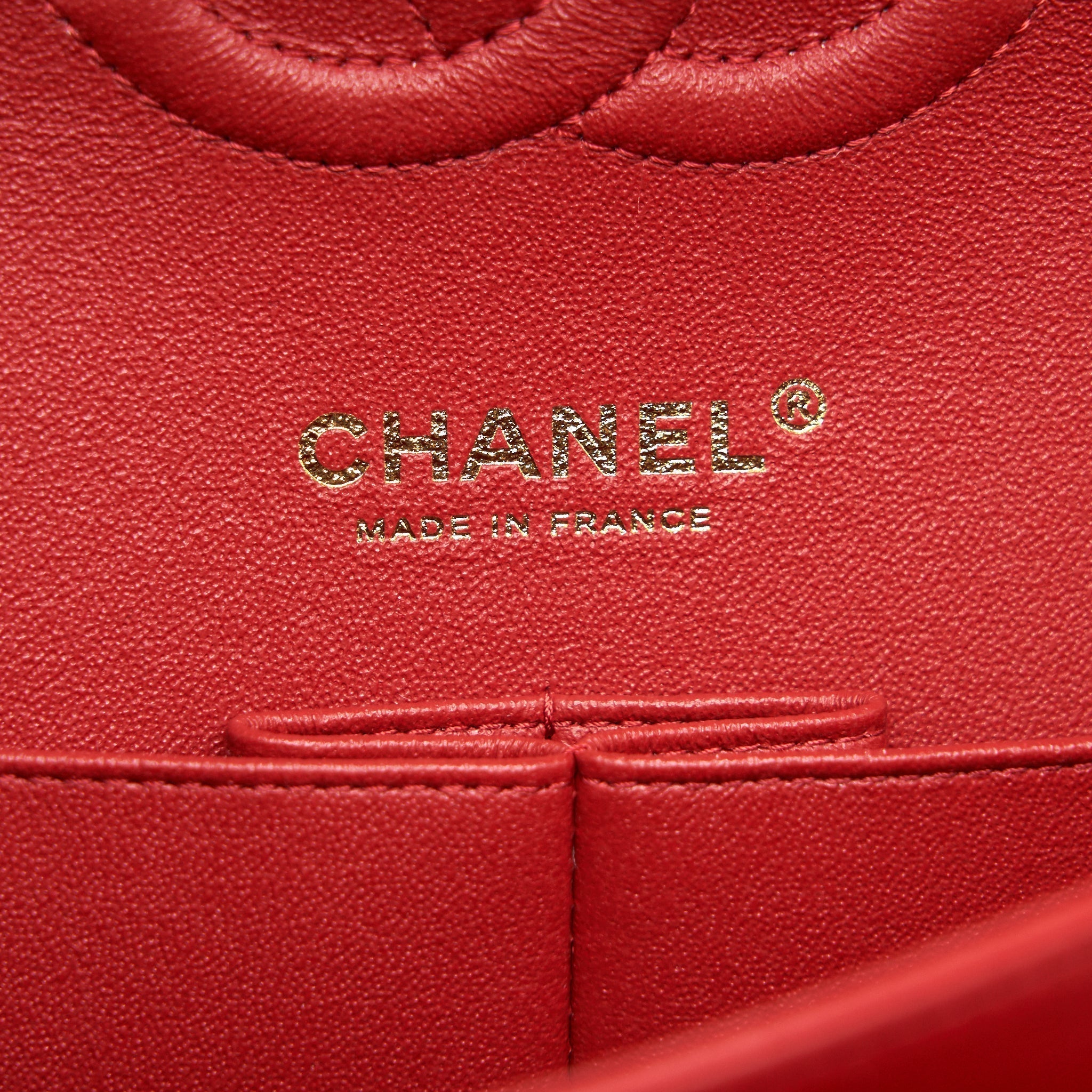 chanel-medium-classic-double-flap-bag-red-lghw-serial29