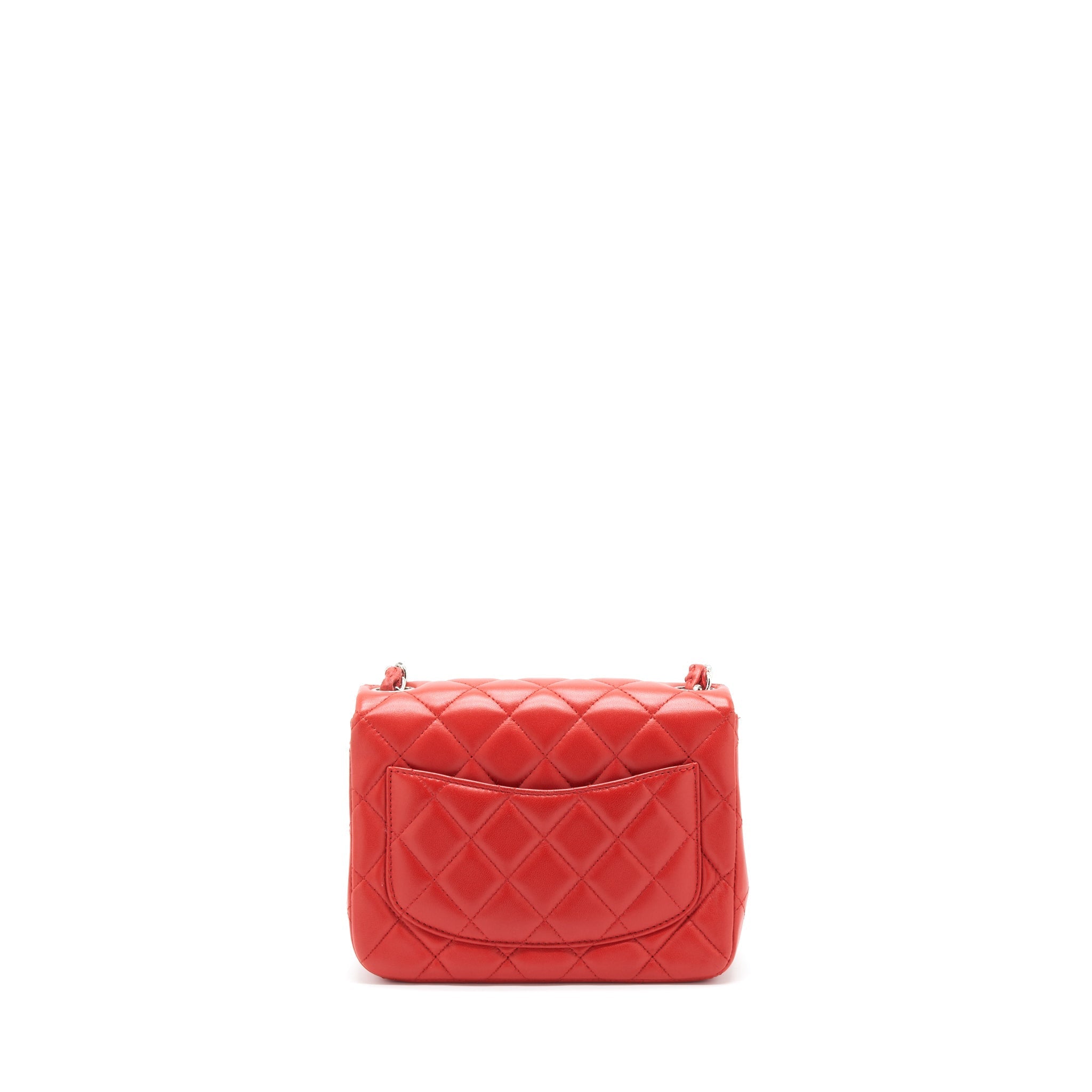 chanel-mini-square-flap-bag-lambskin-red-shw
