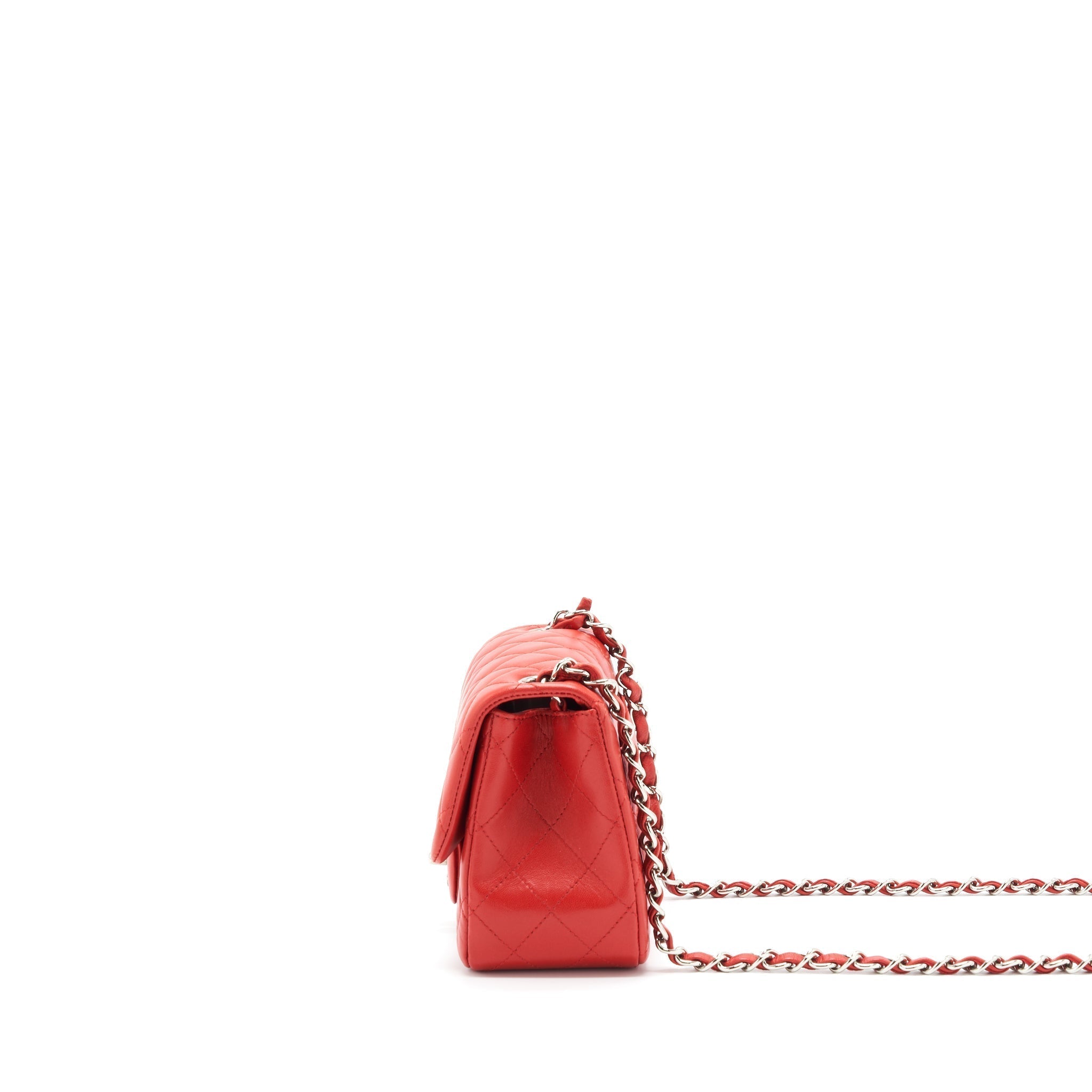 chanel-mini-square-flap-bag-lambskin-red-shw